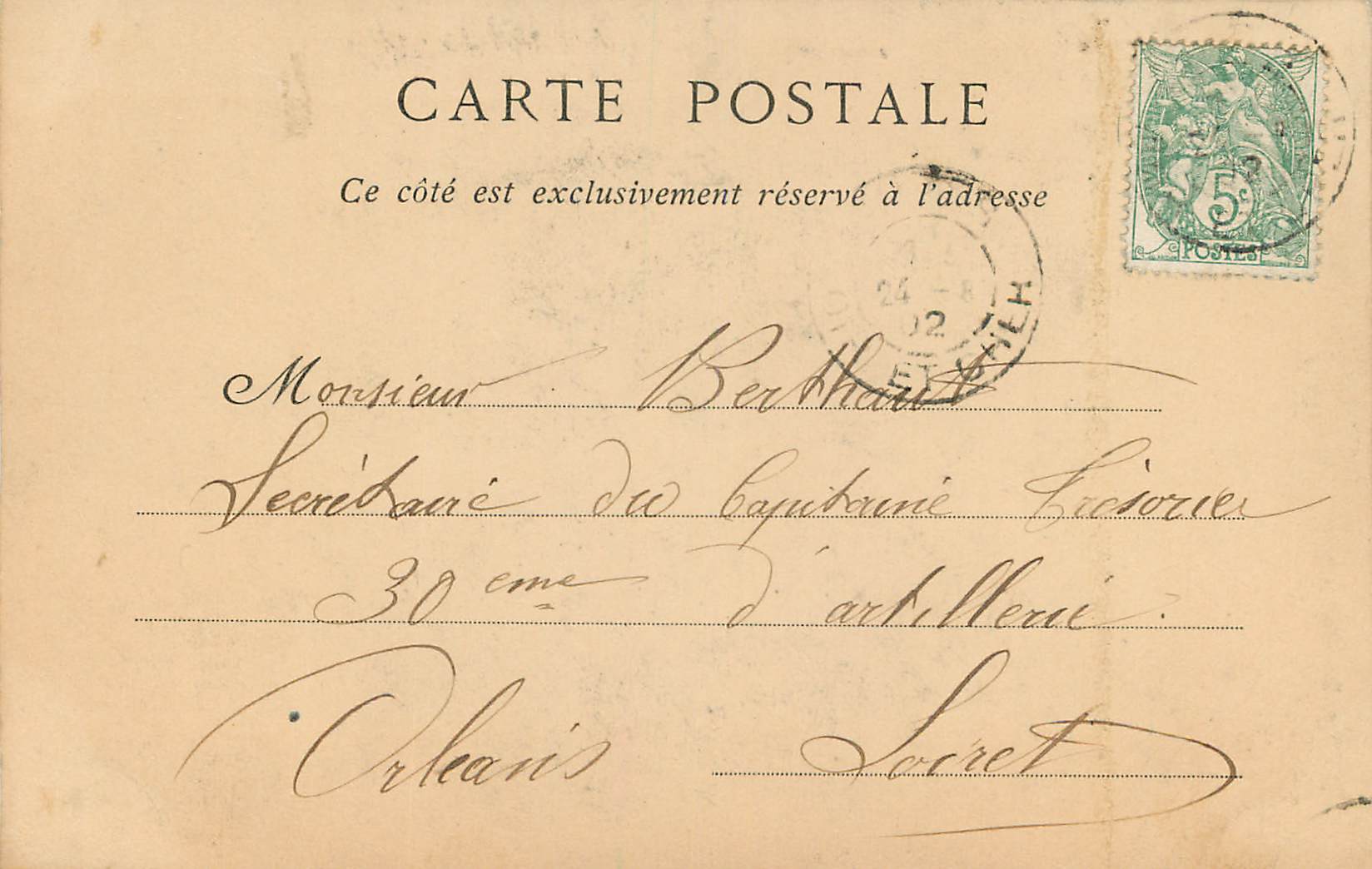 CPA Chateau de Blois Aile de Francois 1er Facade Exterieure (carte 1900) — Verso