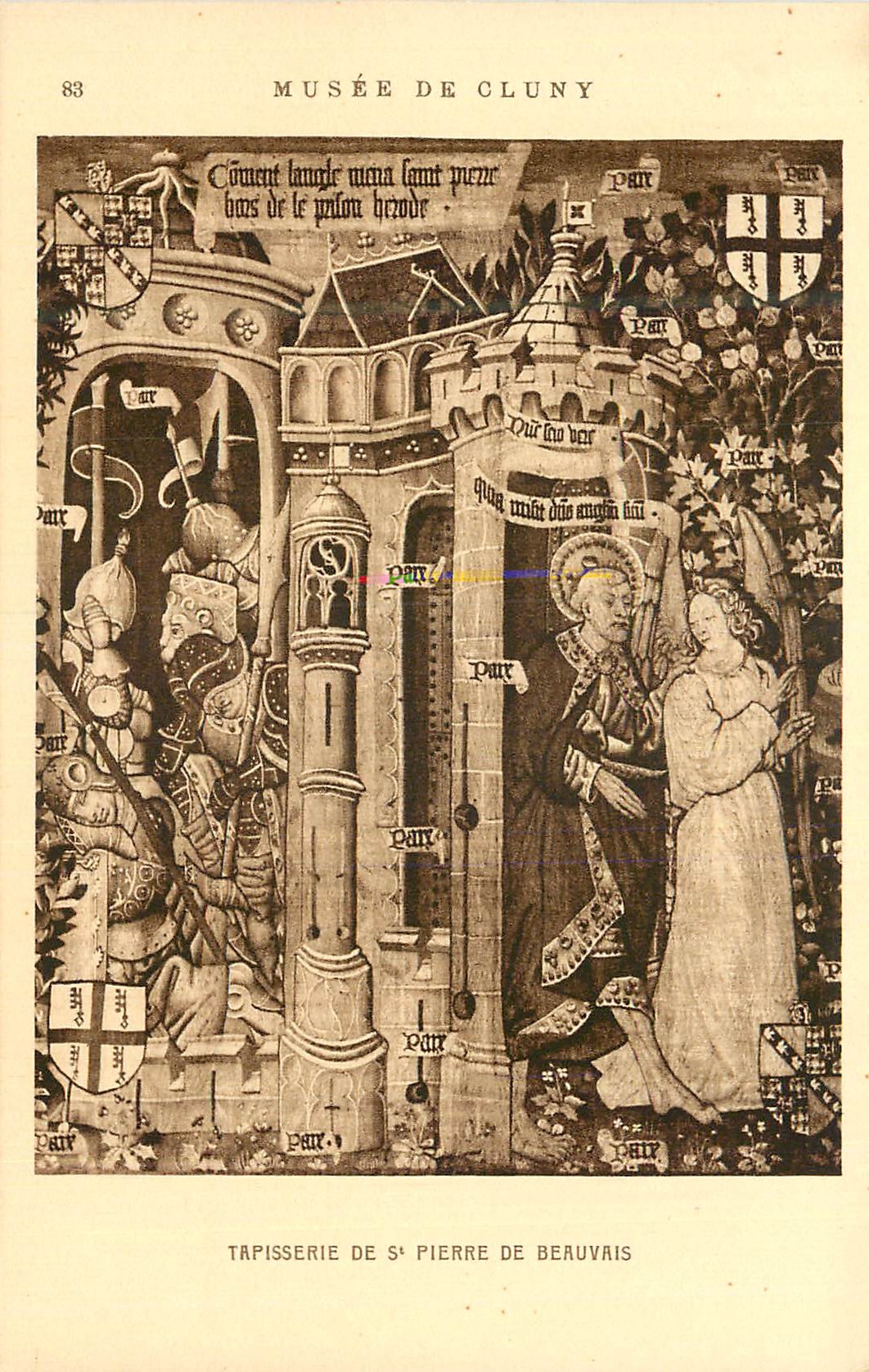 CPA Musee de Cluny Tapisserie de St Pierre de Beauvais