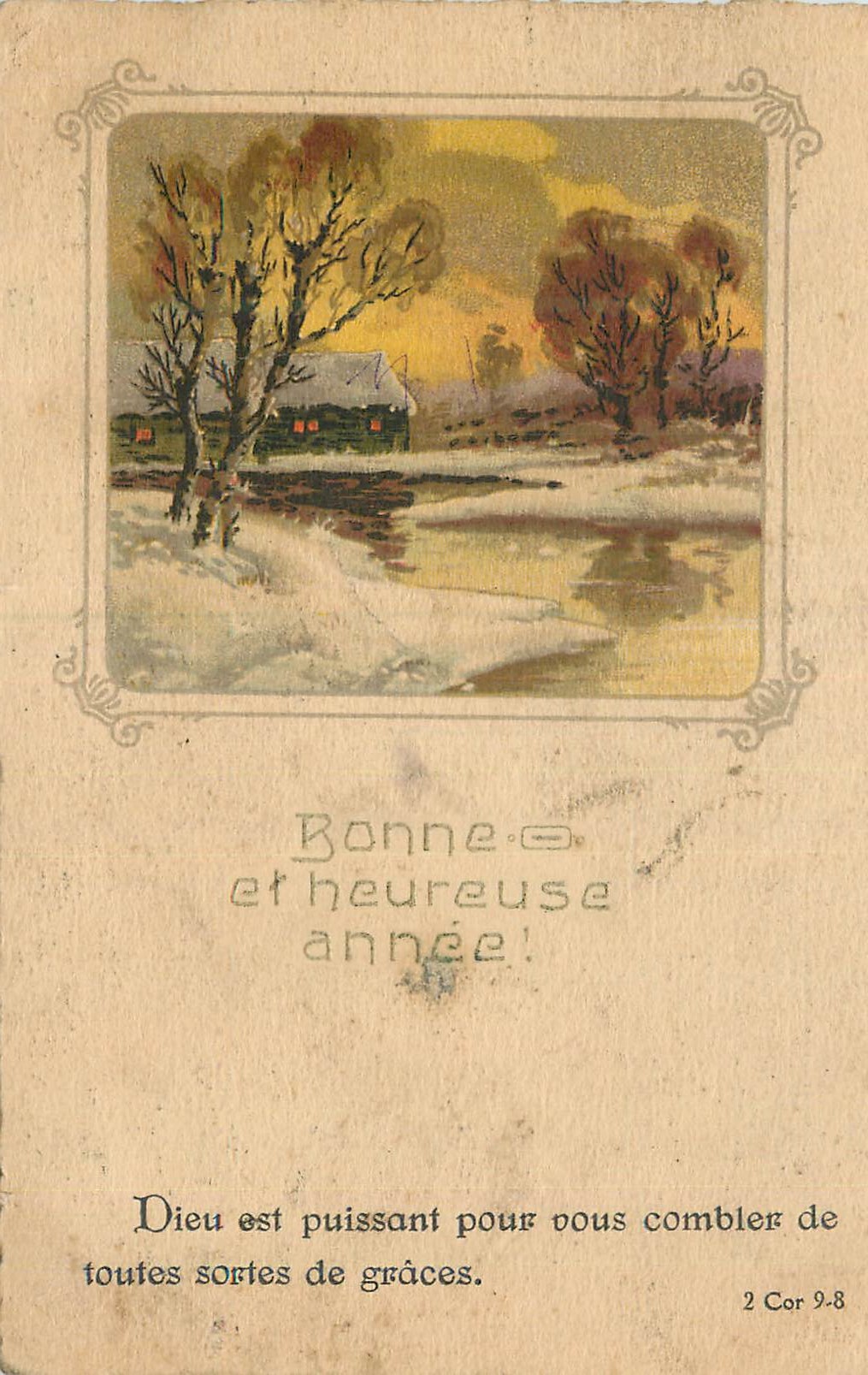 CPA Bonne et Heureuse Annee