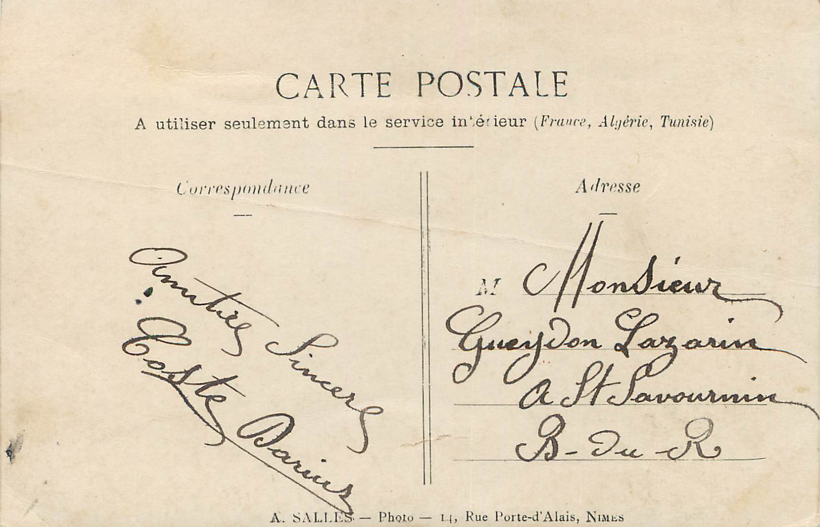CPA Bonne et Heureuse Annee Militaria — Rückseite
