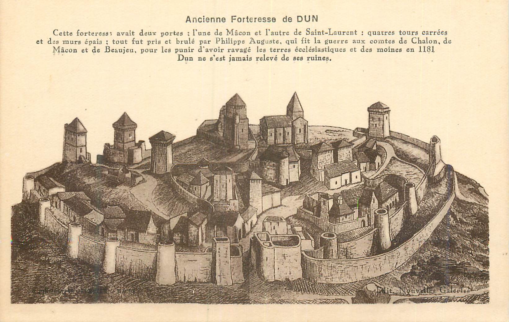 CPA Ancienne Forteresse de Dun
