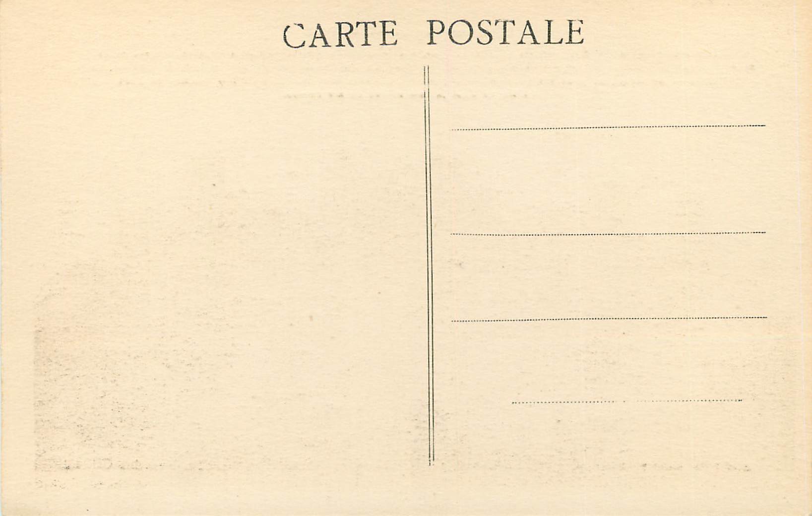 CPA Ancienne Forteresse de Dun — Verso