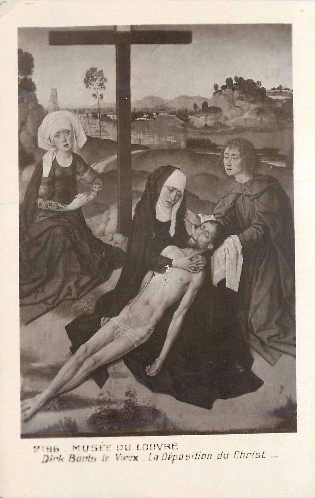 CPA Musee du Louvre La Deposition du Christ