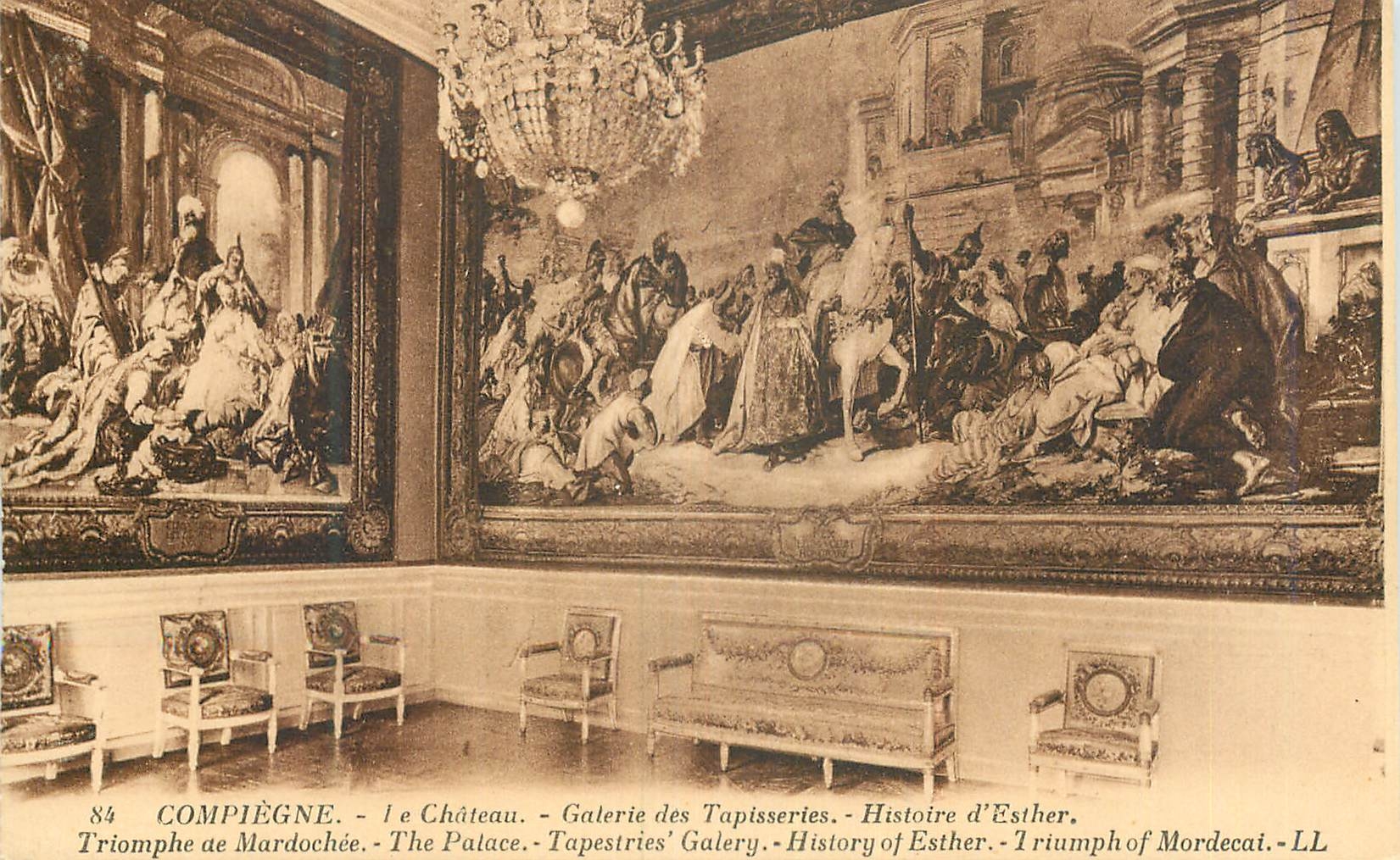 Compiègne - Le Château - Galerie des Tapisseries - Histoire d'Esther