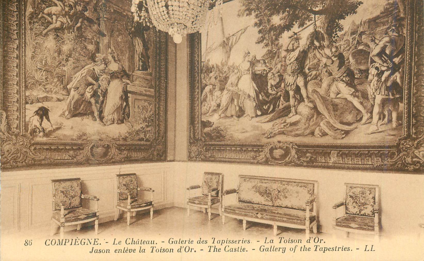 Compiègne - Le Château - Galerie des Tapisseries - La Toison d'Or