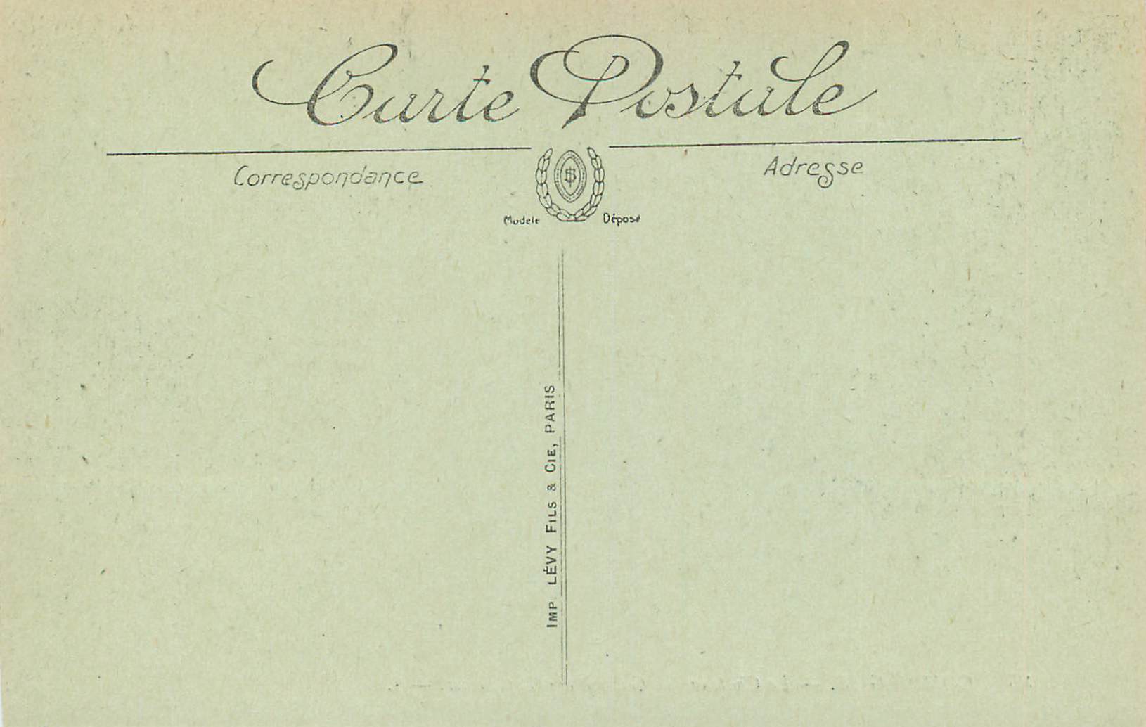 CPA Compiegne Le Chateau Galerie des Tapisseries — Rückseite