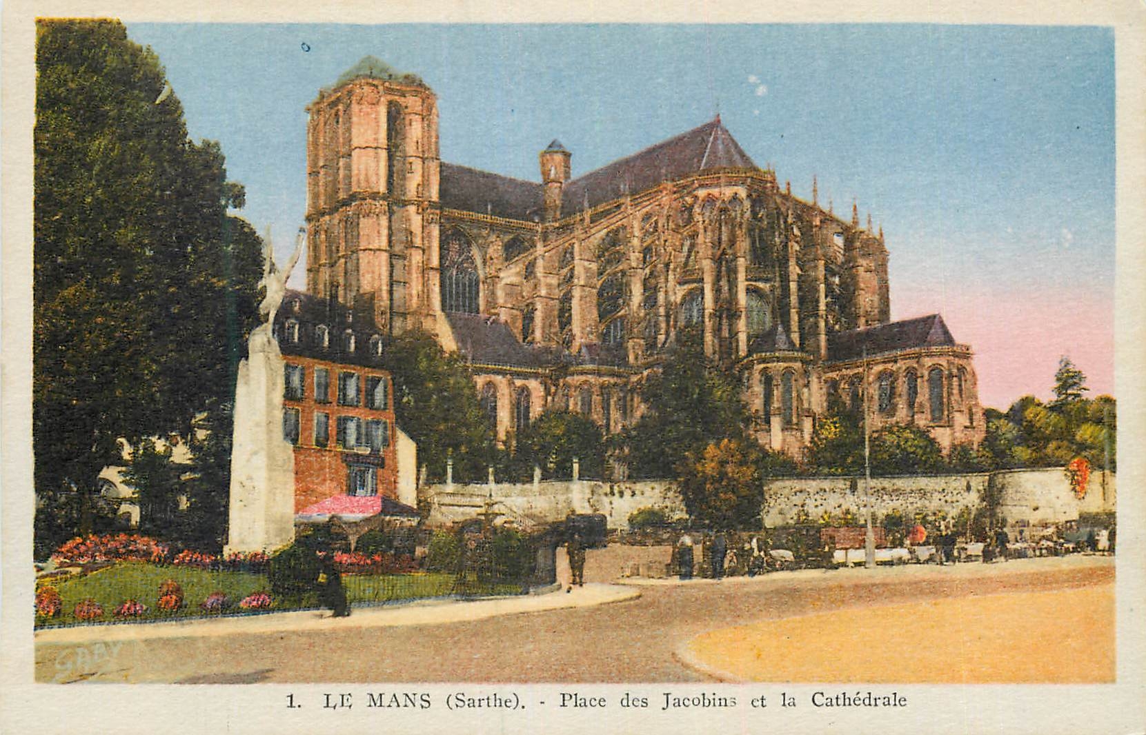 Le Mans (Sarthe) - Place des Jacobins et la Cathédrale — Gaby