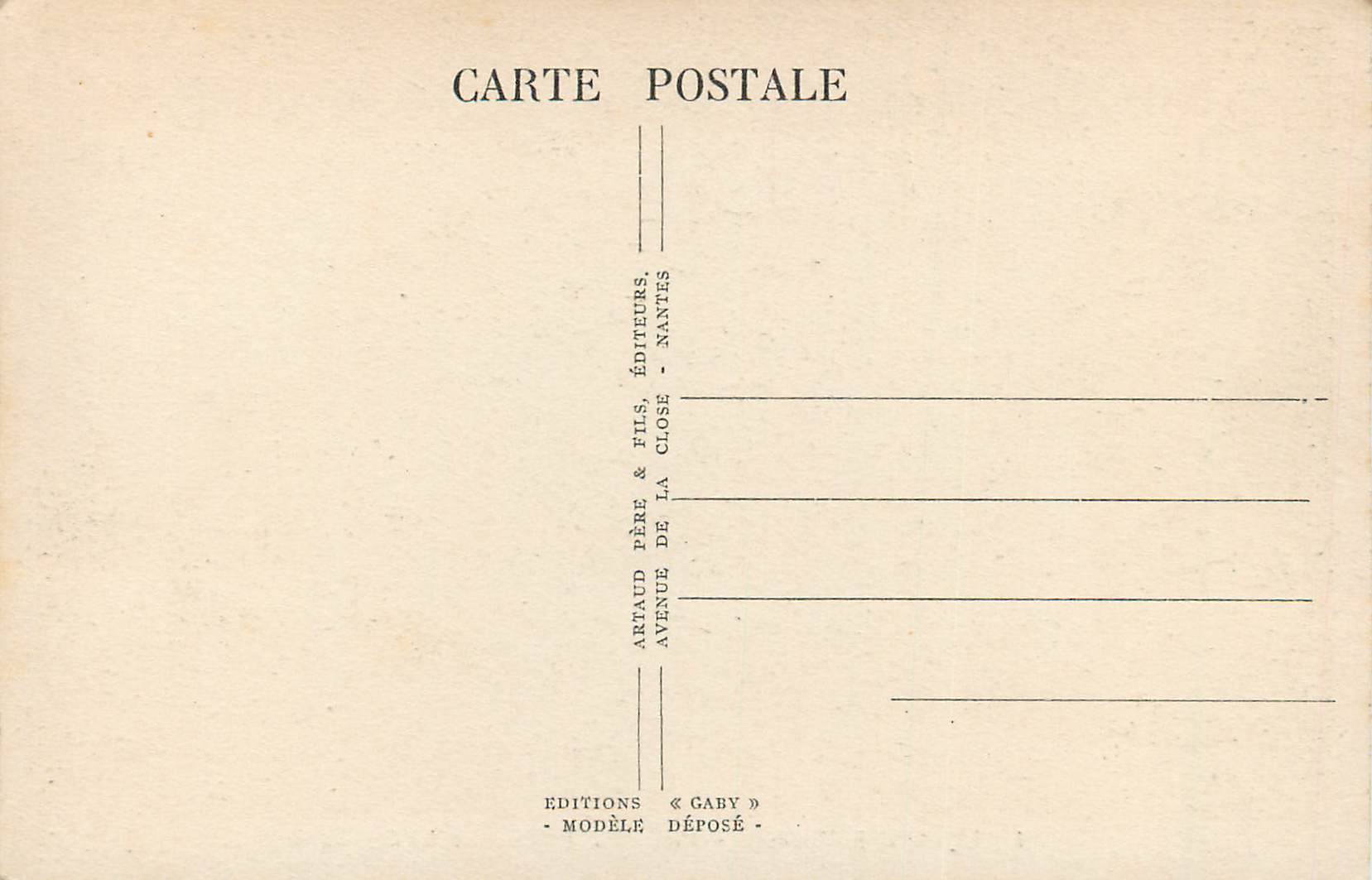 Le Mans (Sarthe) - Place des Jacobins et la Cathédrale — Gaby — Rückseite