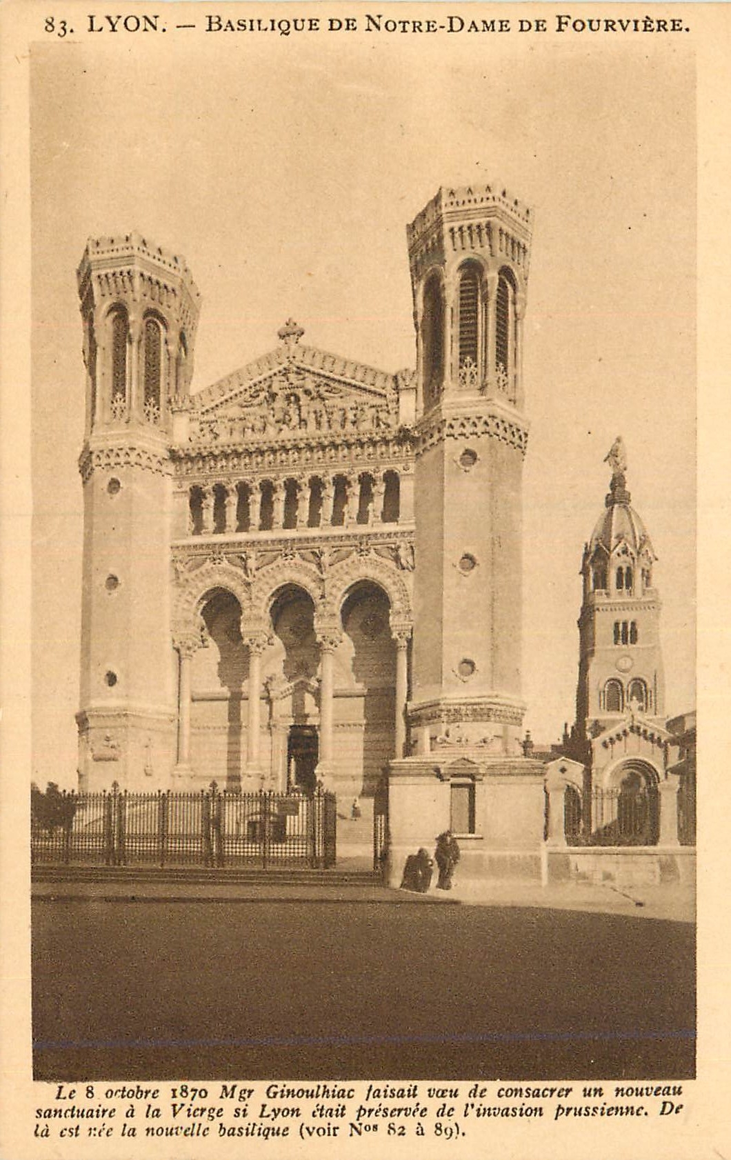 CPA Lyon Basilique de Notre Dame de Fourviere