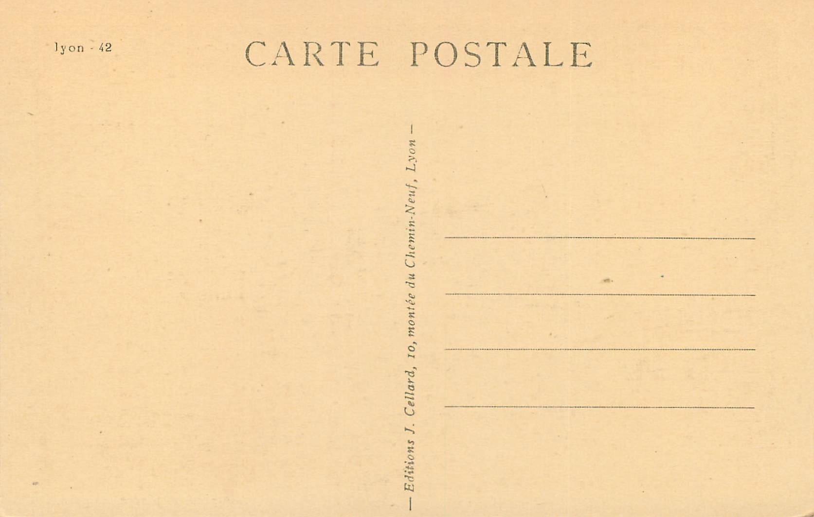 CPA Lyon Le Pont de Pierre au Parc — Rückseite