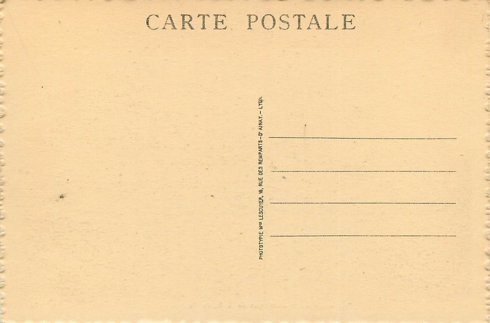 CPA Lyon Artistique Abside de la Basilique de N D de Fourviere — Verso