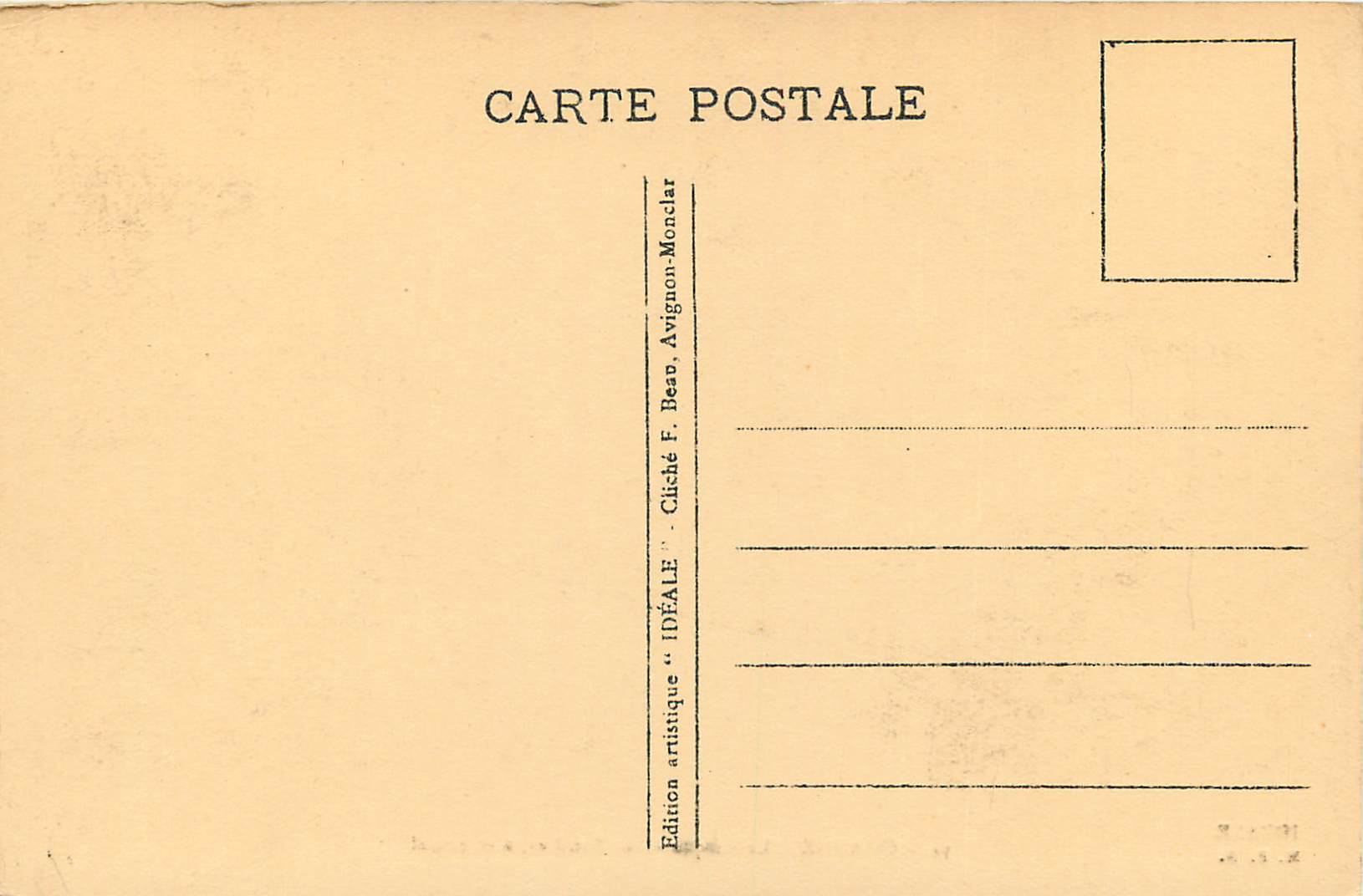 CPA Orange Le Cirque Les Fouilles Etat Actuel — Rückseite