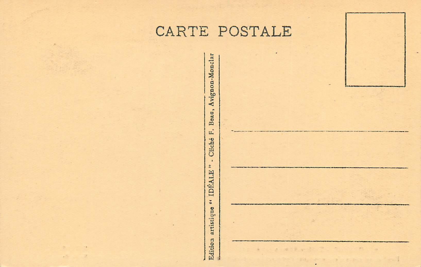 CPA Orange Theatre Romain (Cote Sud) Fouilles en cours d'Execution su l'Emplacement du Cirque — Rückseite