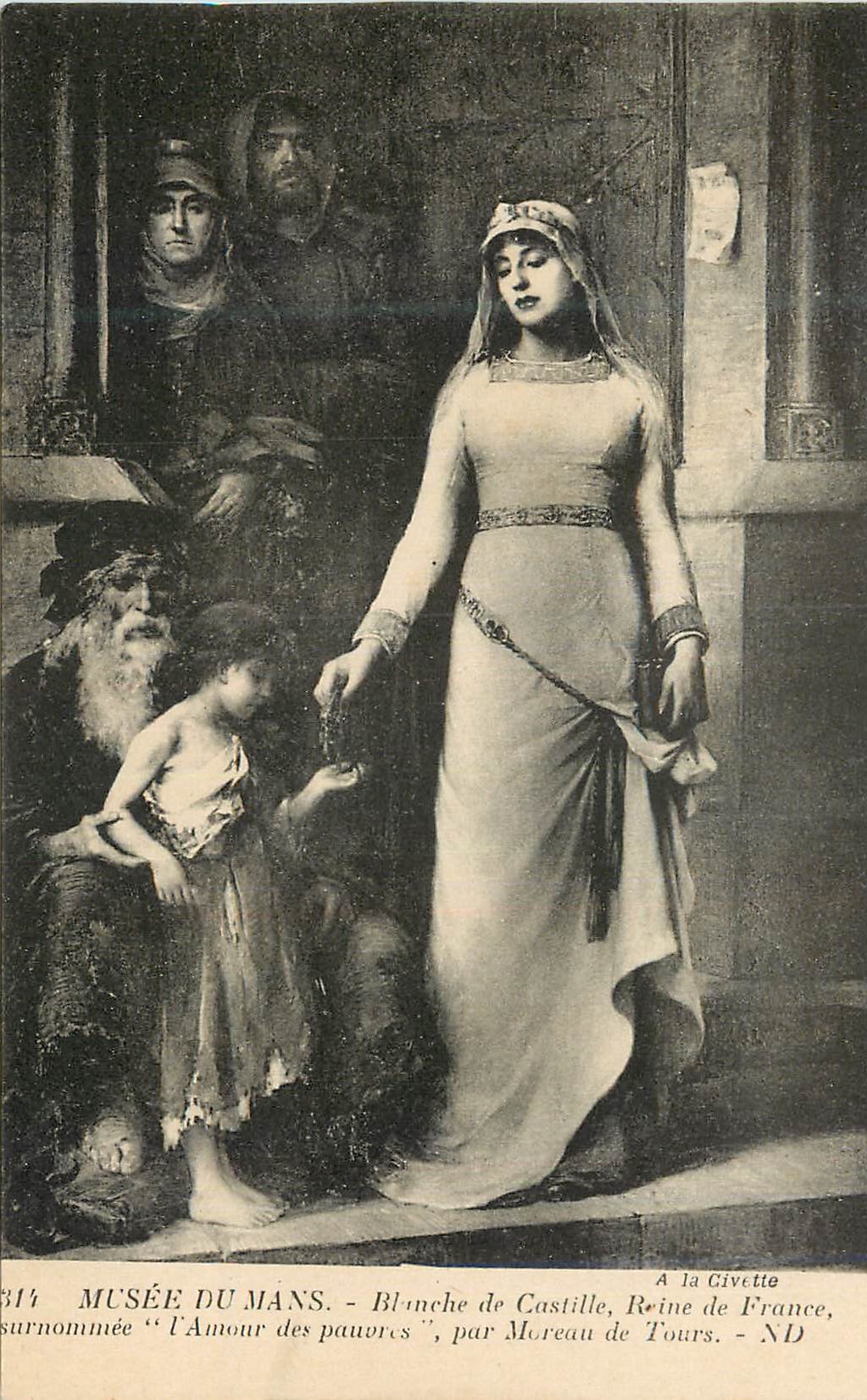 CPA Musee du Mans Blanche de Castille Reine de France Surnommee l'Amour du Pauvres
