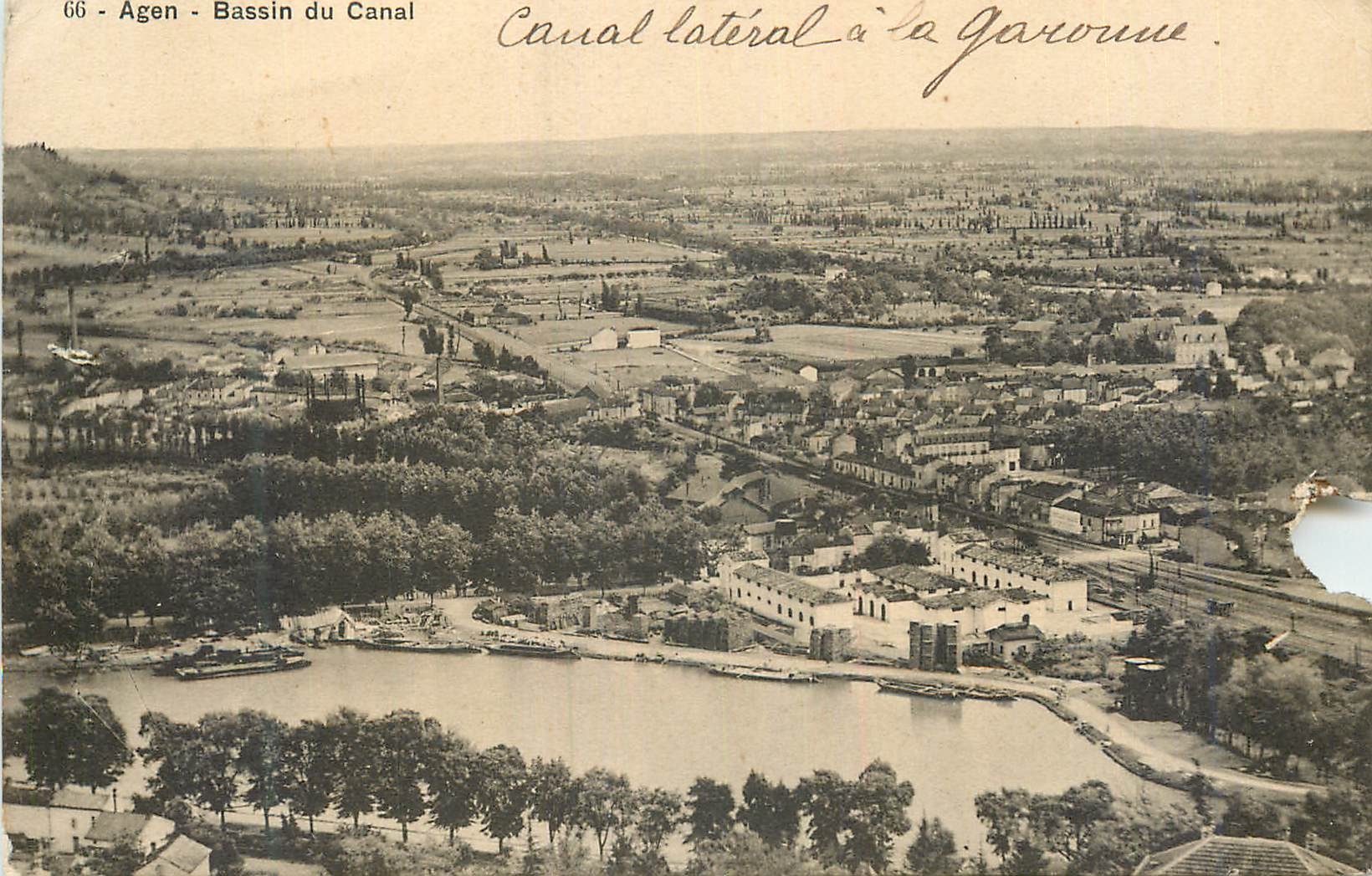 CPA Agen Bassin du Canal 