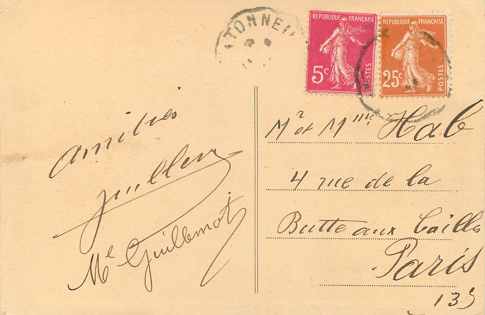 Villeneuve-sur-Lot (Lot-et-Garonne) — Vue Générale — Combier Imp. Macop, Coll. J. Sulpicy — Rückseite