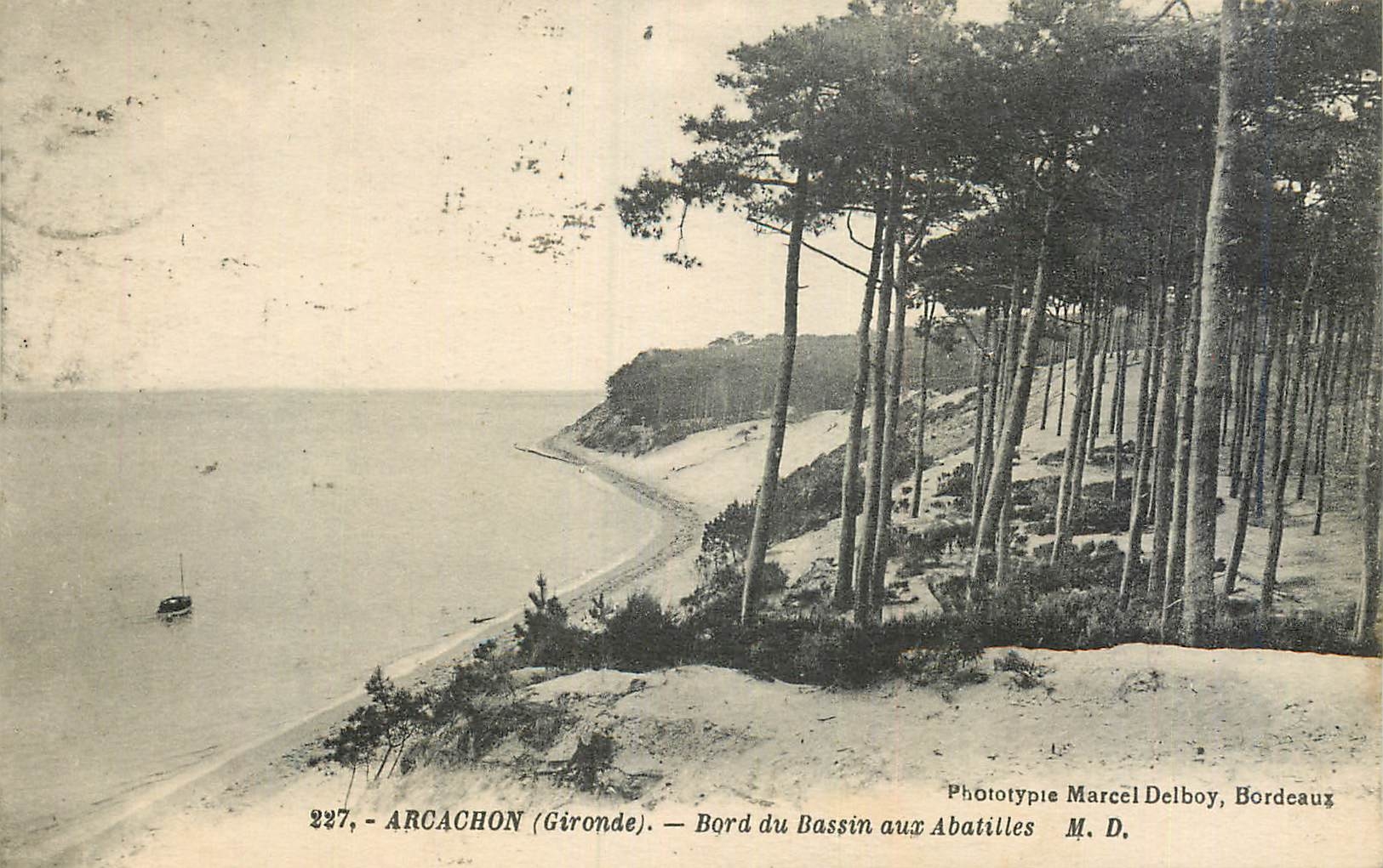 CPA Arcachon (Gironde) Bord du Bassin aux Abatilles