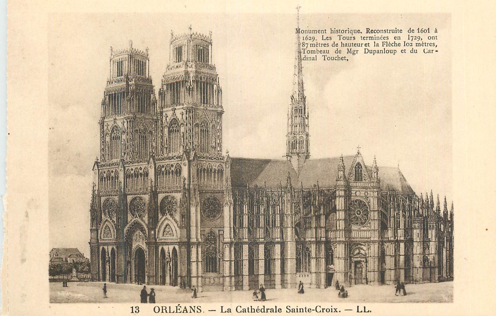 CPA Orleans La Cathedrale Sainte Croix