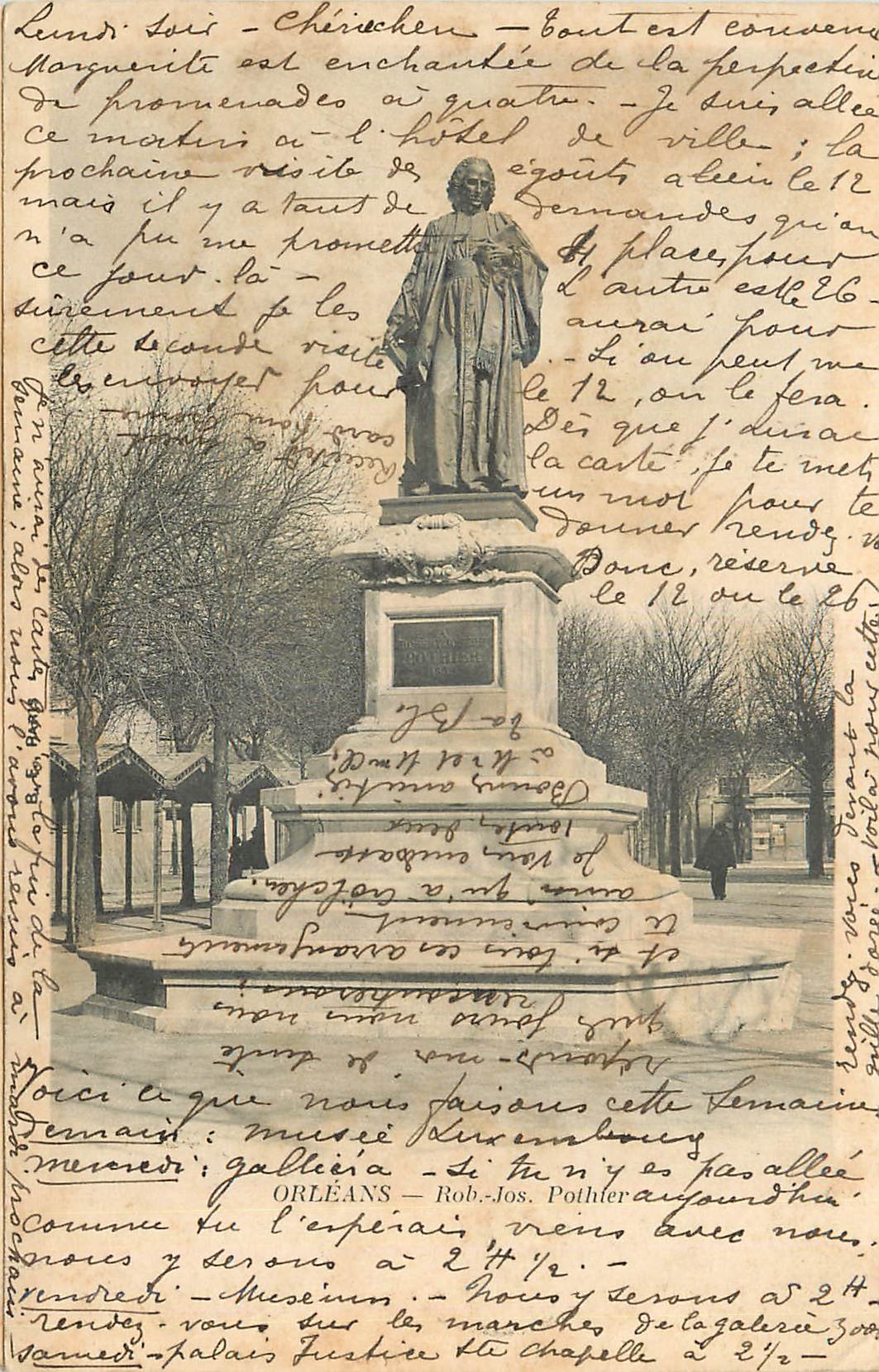 Statue de sainte Marguerite - Orléans — éditeur anonyme, n° de série non visible - Recto