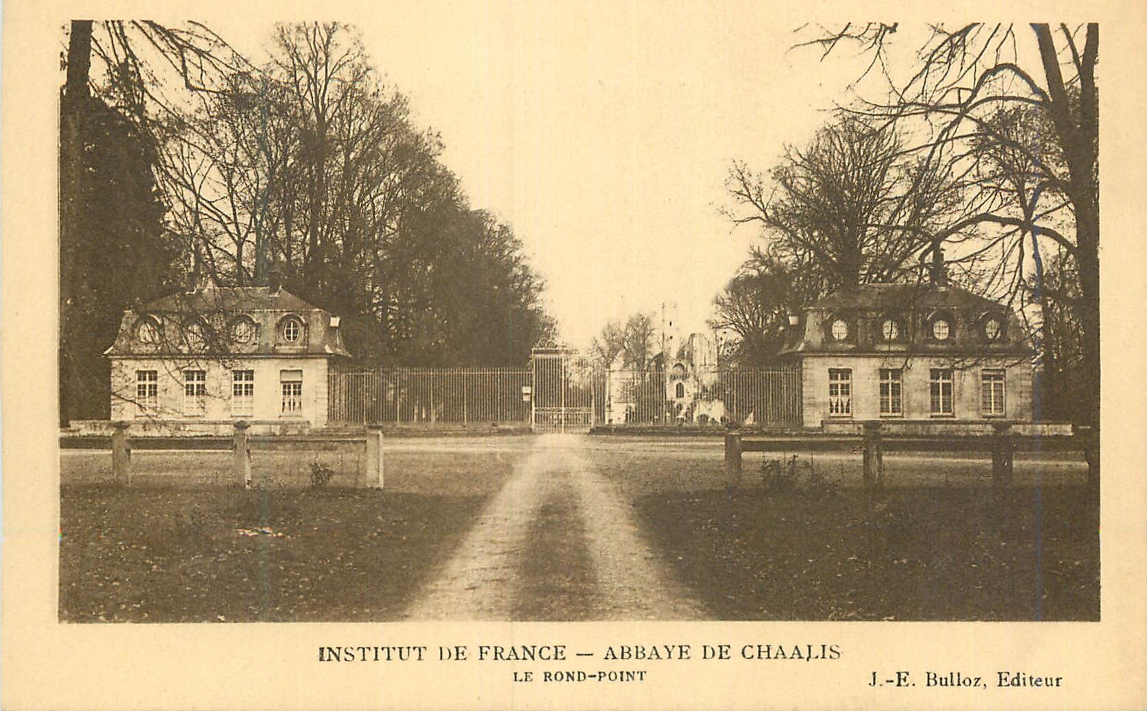CPA Institut de France Abbaye de Chaalis Le Rond Point