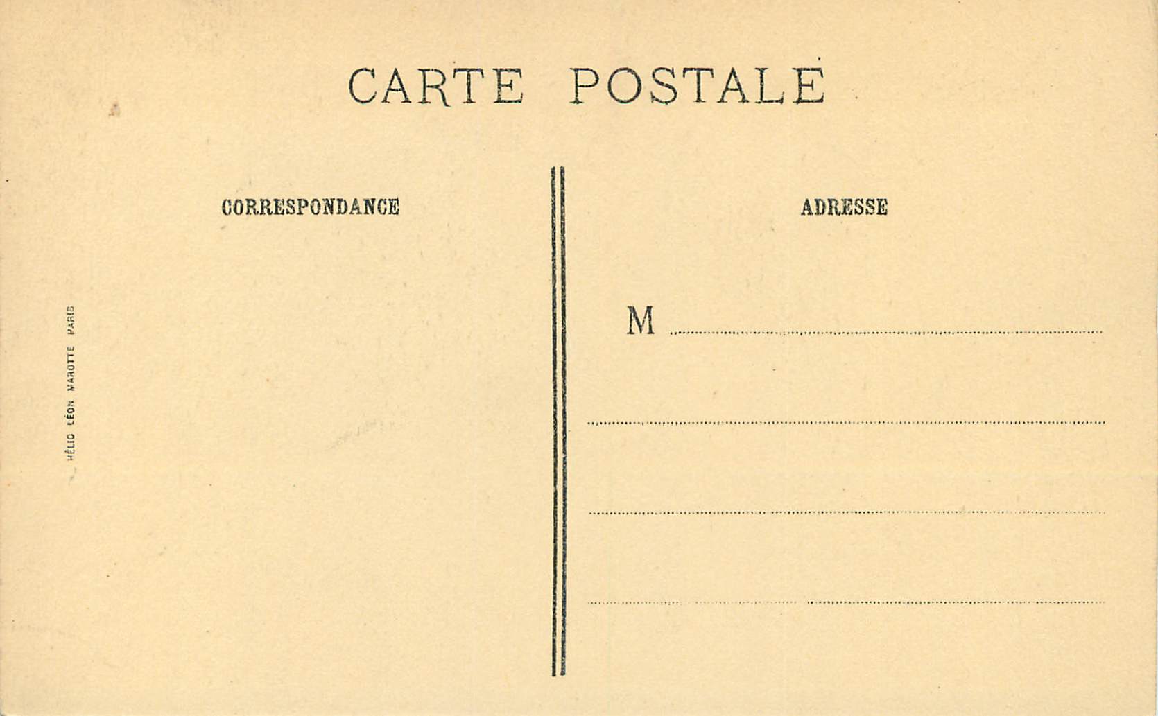 CPA Institut de France Abbaye de Chaalis Le Rond Point — Rückseite