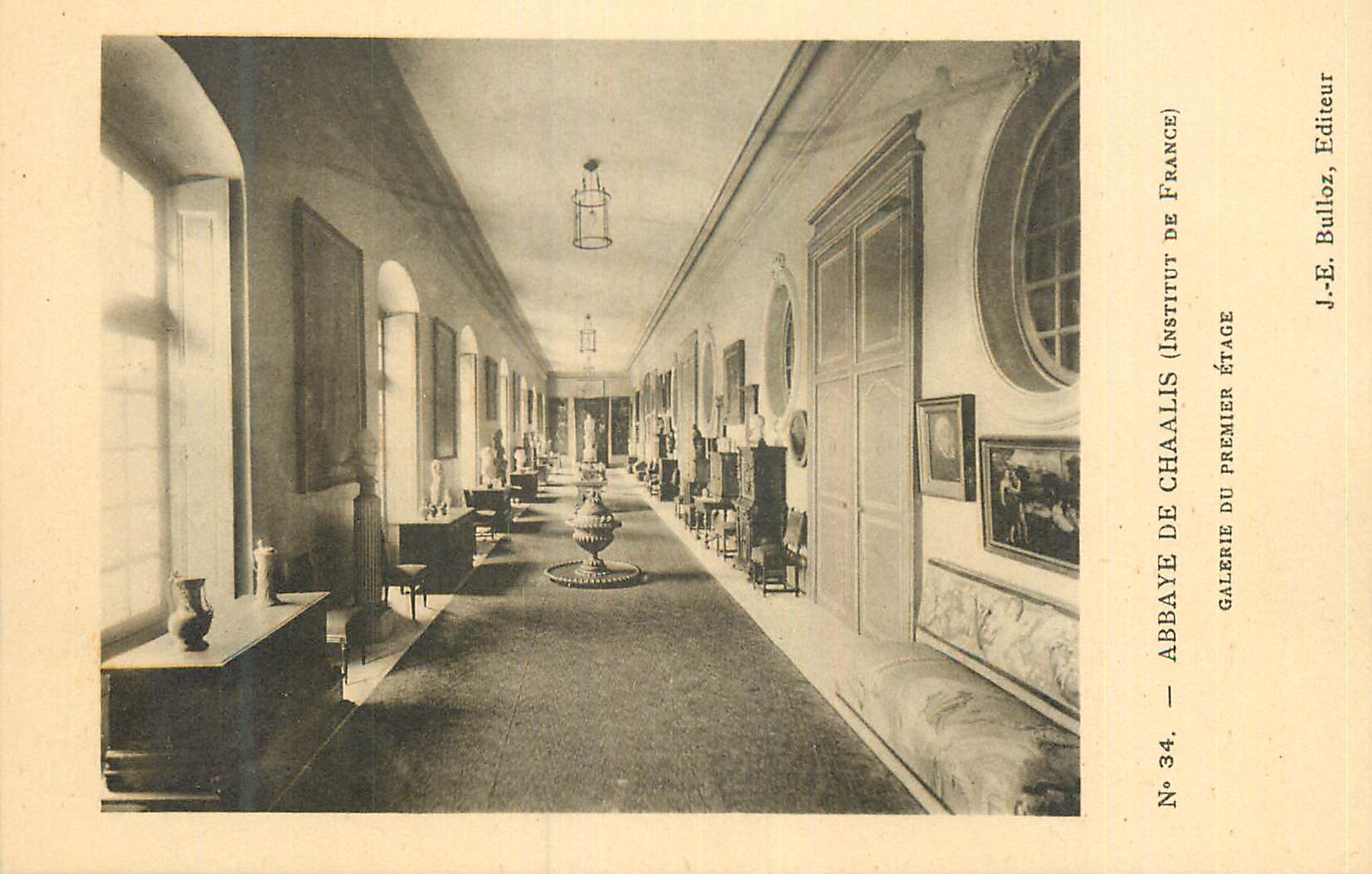 CPA Abbaye de Chaalis (Institut de France) Galerie du Premier Etage