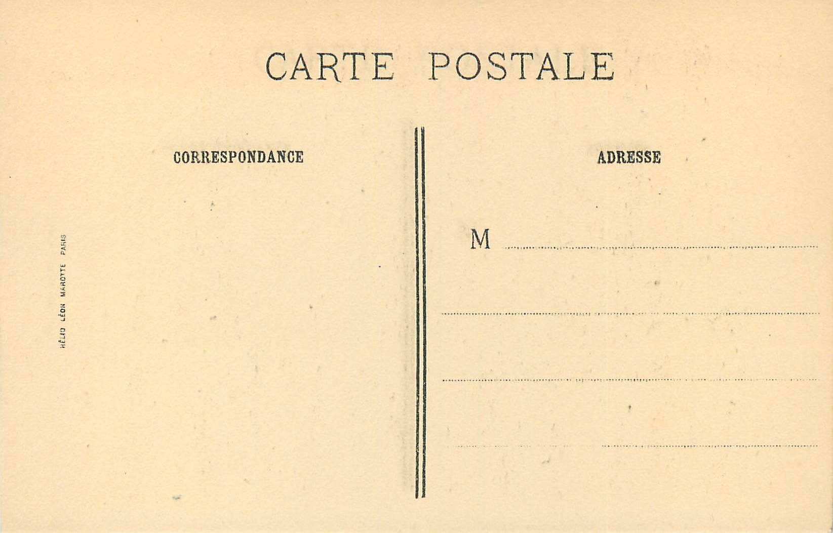 CPA Abbaye de Chaalis (Institut de France) Galerie du Premier Etage — Rückseite