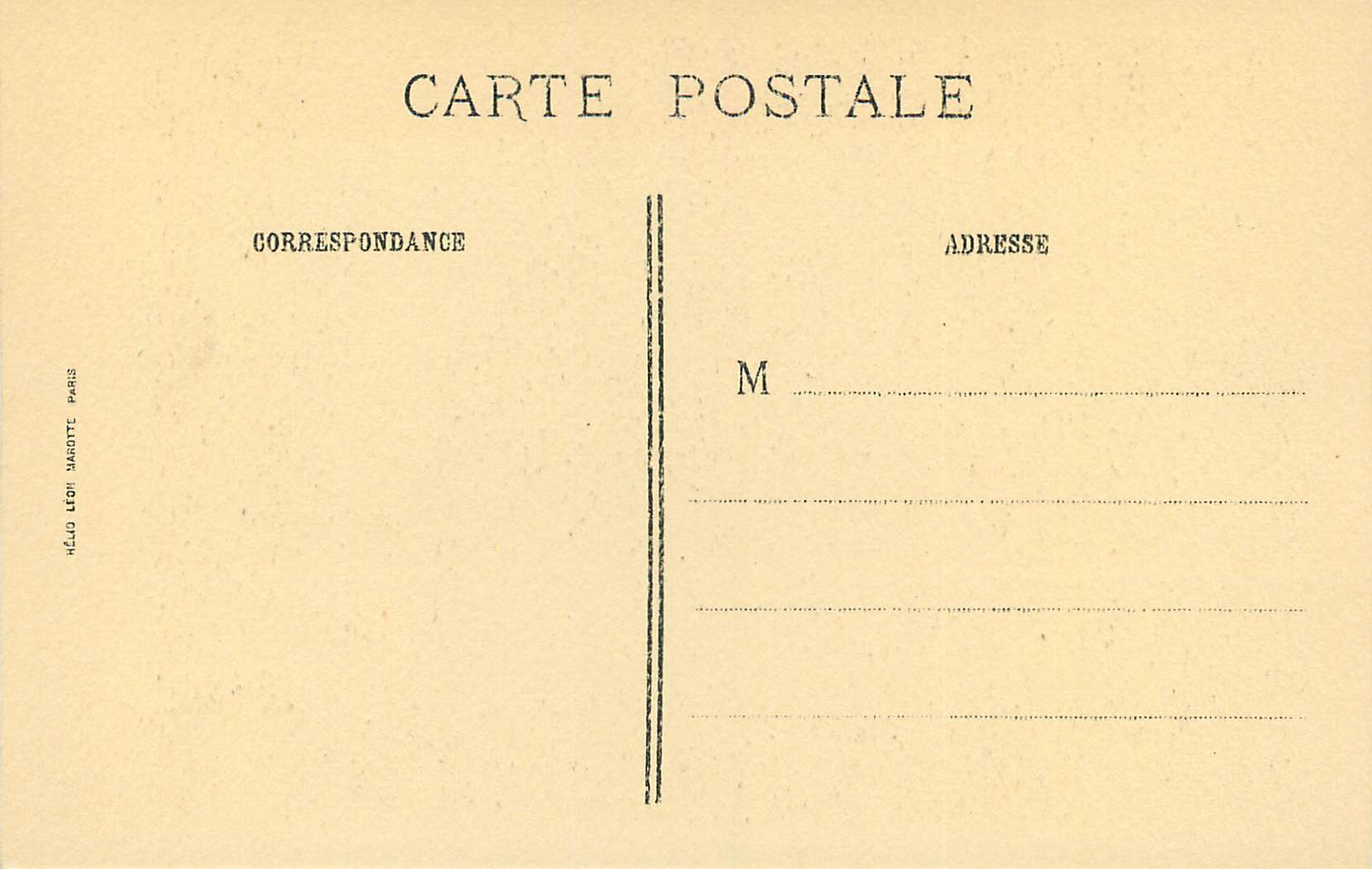 CPA Institut de France Abbaye de Chaalis Chambre du Ier Etage — Rückseite