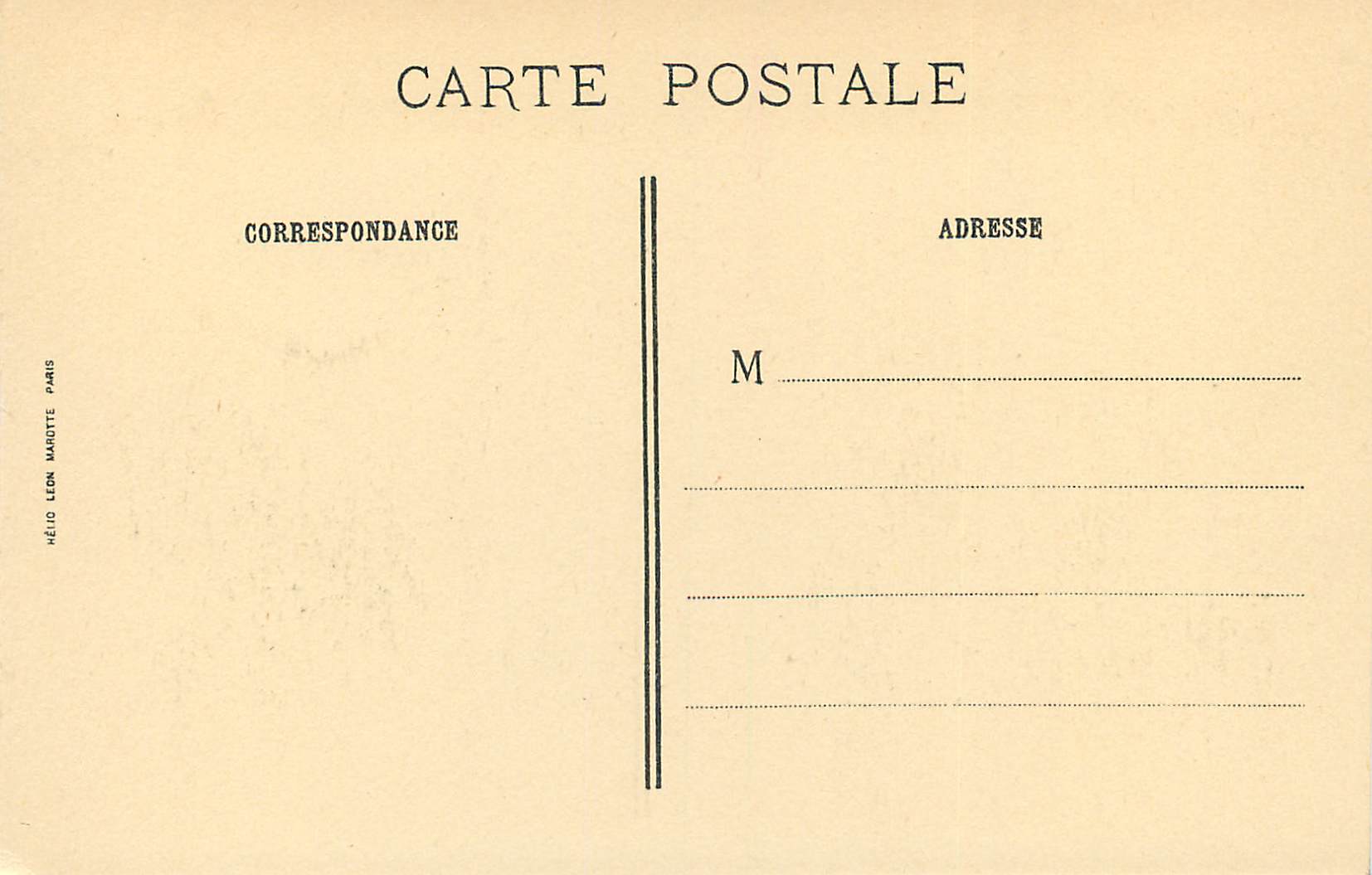CPA Institut de France Abbaye de Chaalis Facade Cote Sud — Rückseite
