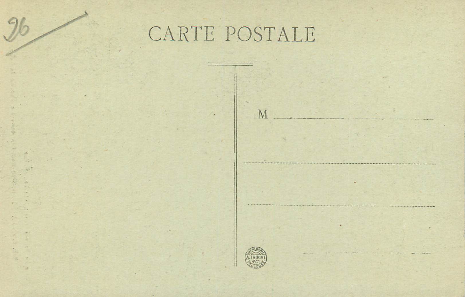 Le Pas de la Cère — Givette — Germain Malroux, Verlag, Aurillac — Rückseite