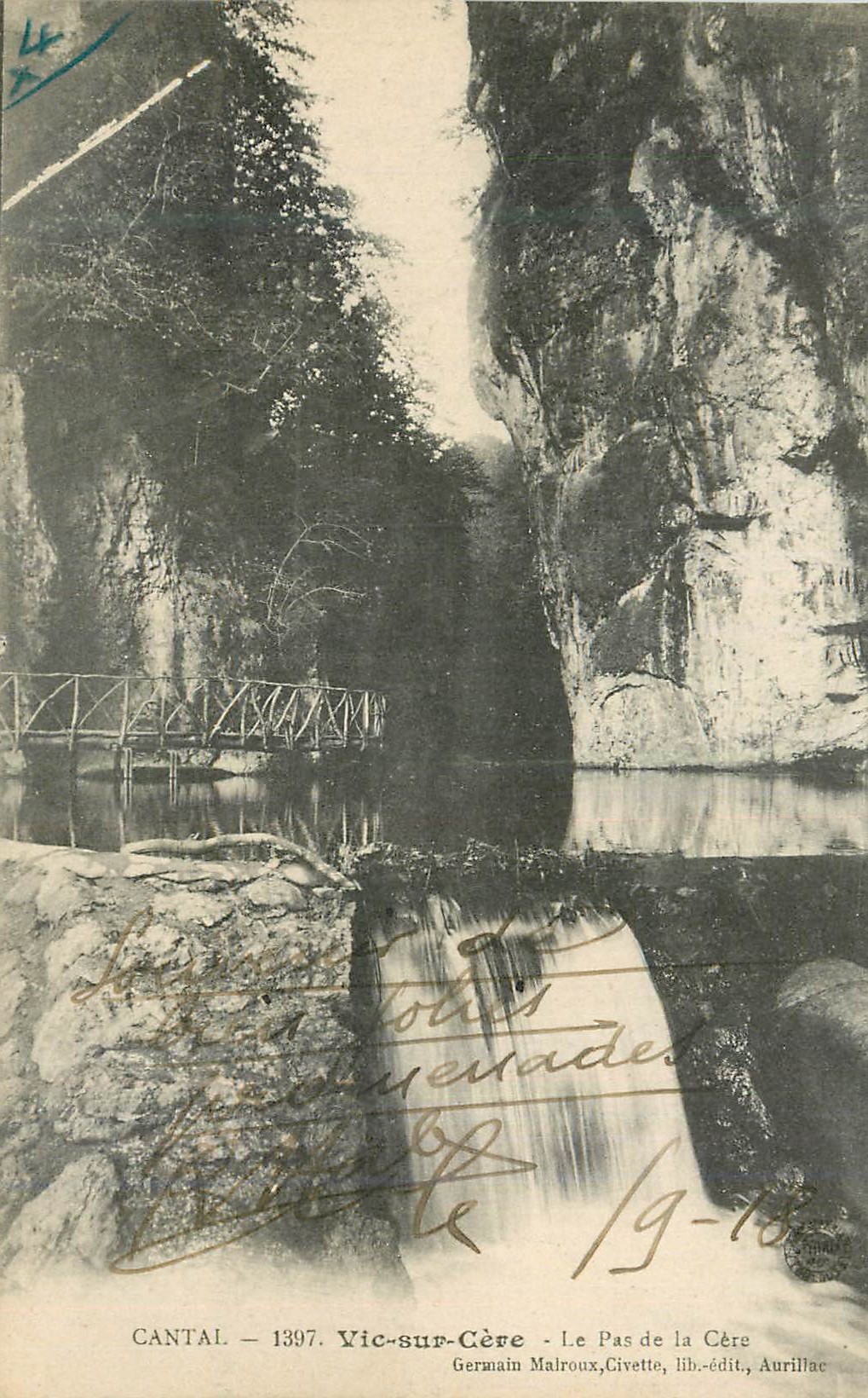 Vic-sur-Cère — Le Pas de la Cère — Germain Malroux, Civette, lib.-édit., Aurillac
