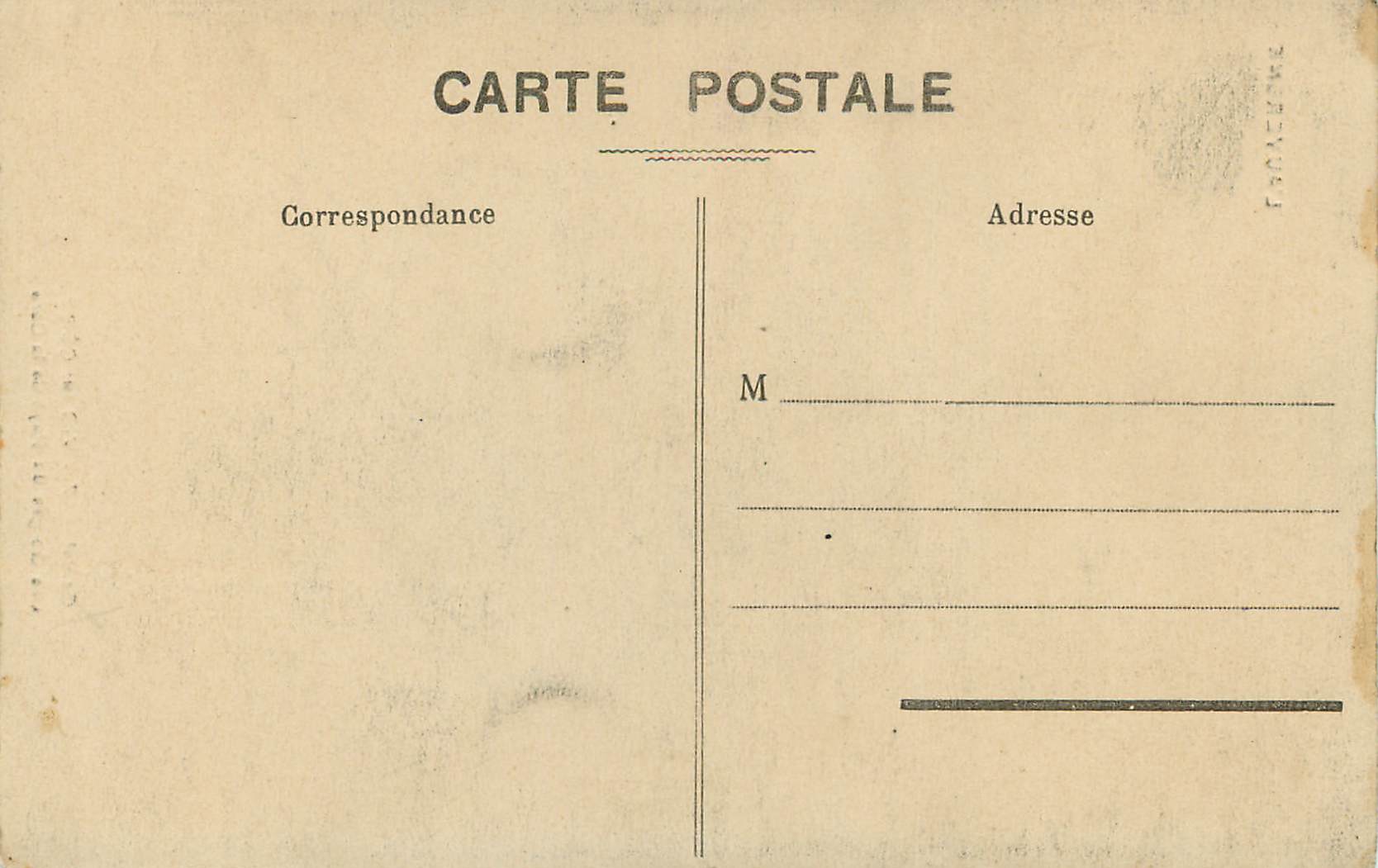CPA Cantal 7 Vic sur Cere Les Gorges du Pays de la cere — Verso