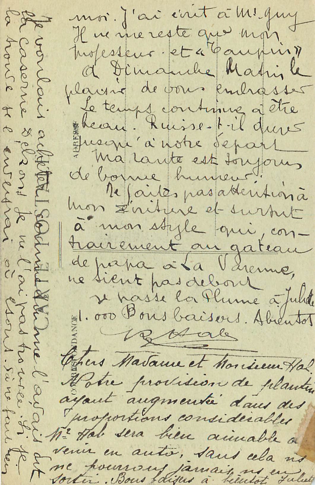 CPA L'Auvergne Pittoresque Vic Sur Cere — Rückseite