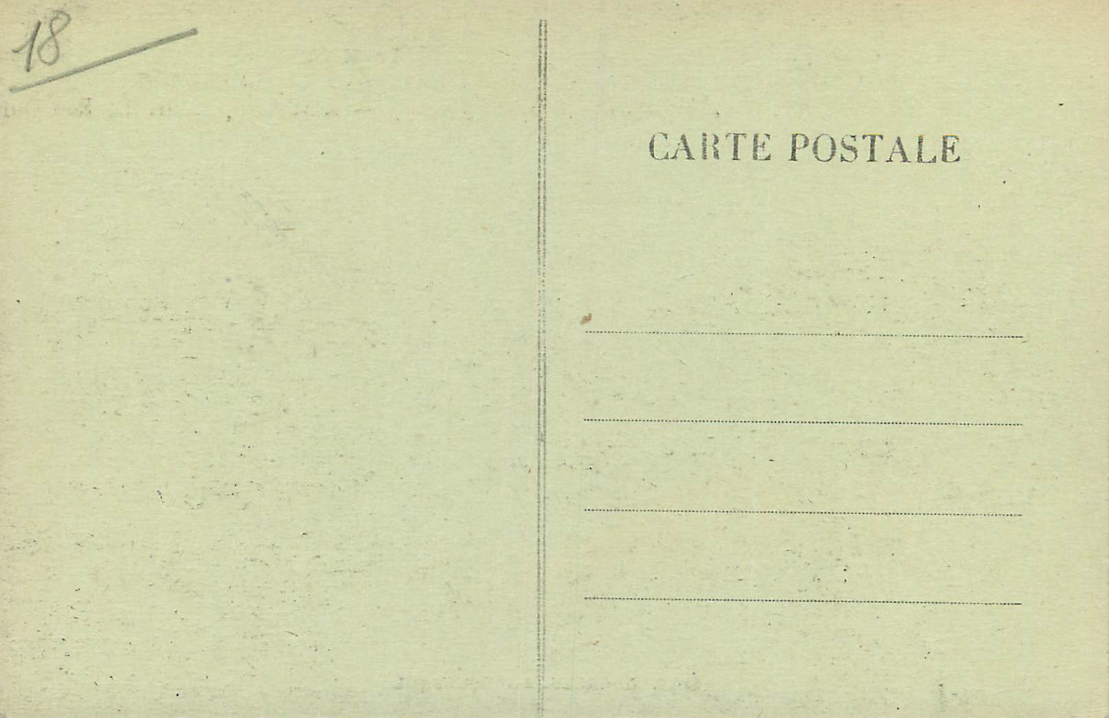 CPA L'Auvergne Grotte Prehistorique de Rolleroc pres Laroquebrou (Cantal) L'Abri Superieur Le Roc Our — Rückseite