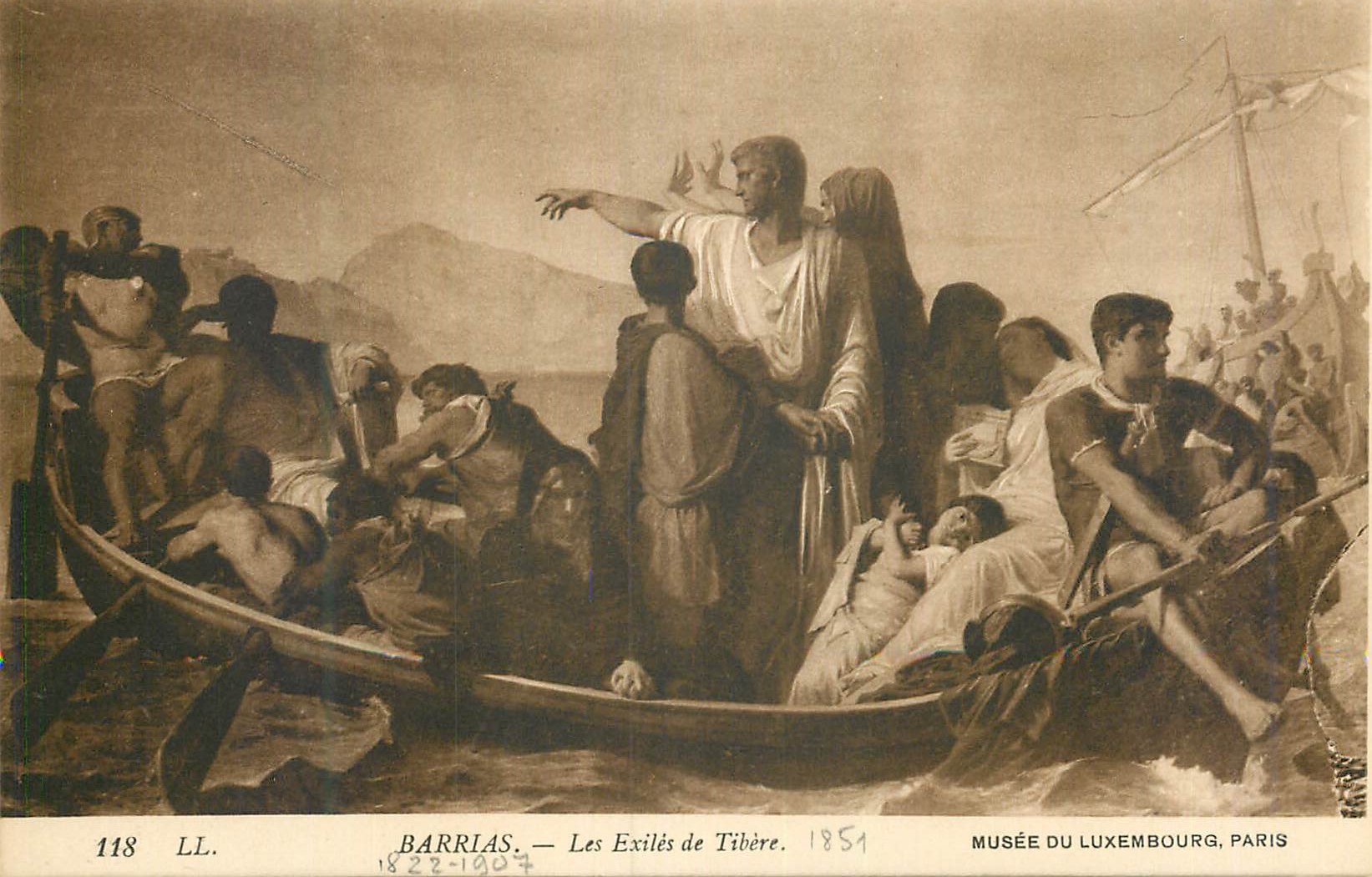 CPA Musee du Luxembourg Paris Barrias Les Exiles de Tibere