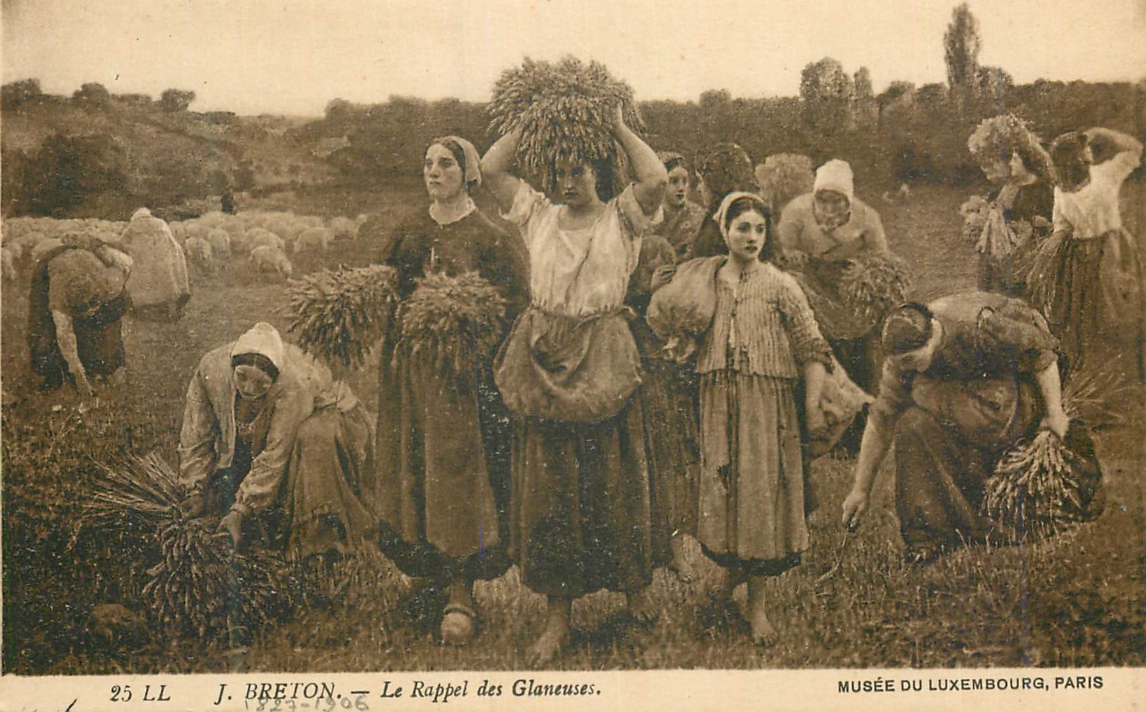 CPA Musee du Luxembourg Paris J Breton Le Rappel des Glaneuses