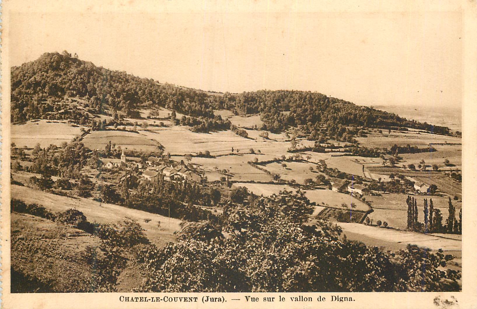 CPA Chatel Le Couvent (Jura) Vue sur le Vallon de Digna