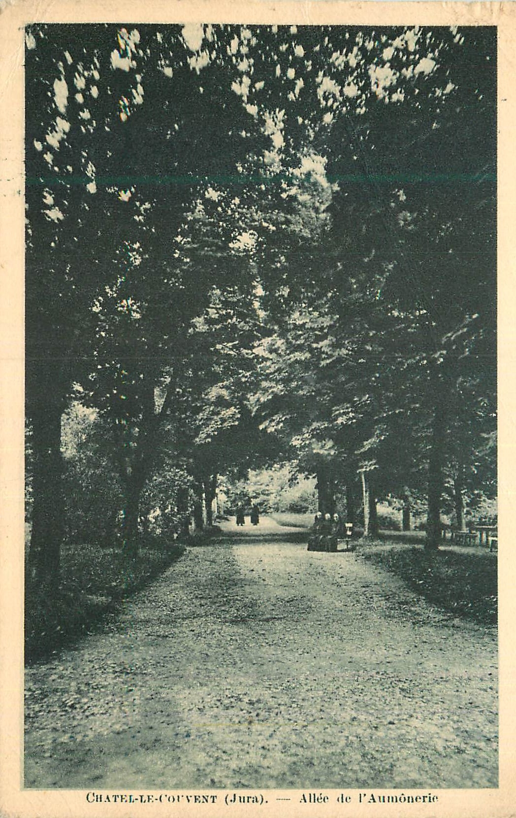 CPA Chatel Le Couvent (Jura) Allee de l'Aumonerie