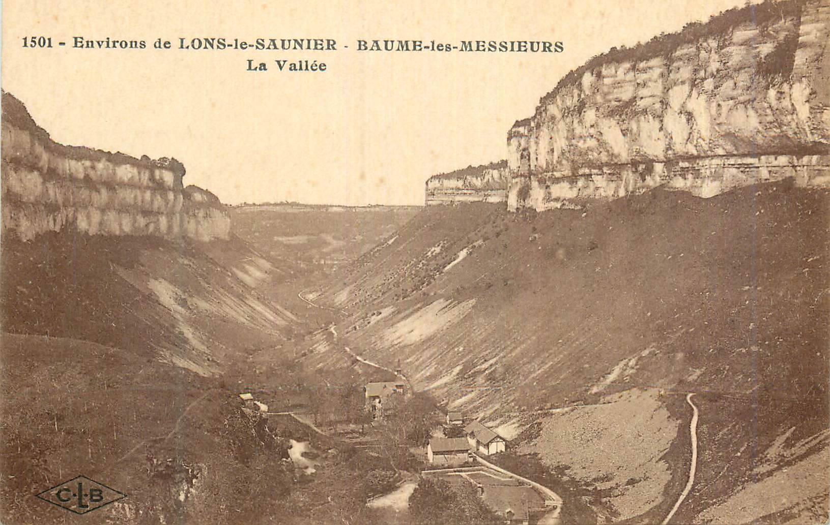 CPA Environs de Lons le Saunier Baume les Messieurs La Vallee