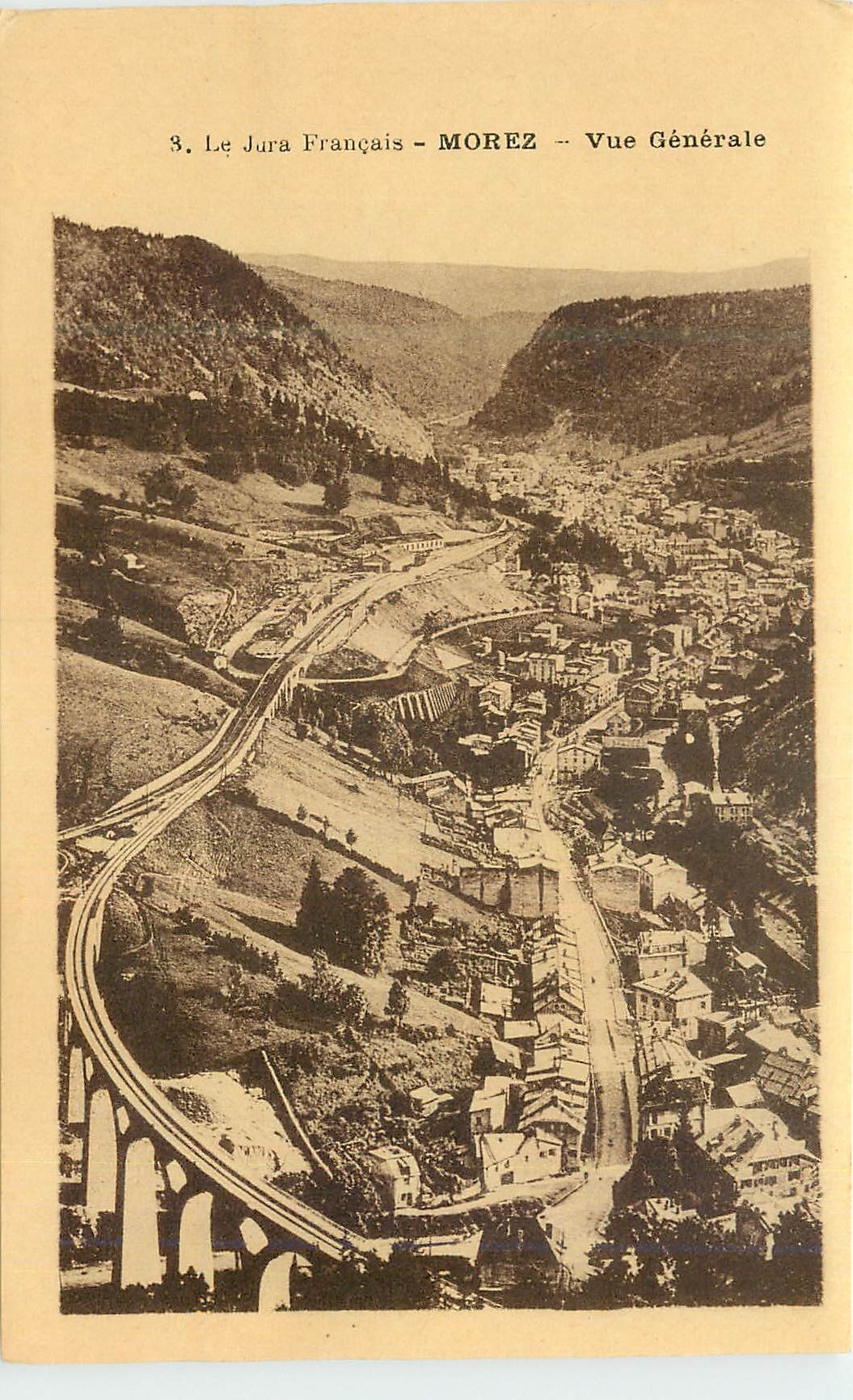 CPA Le Jura Francais Morez Vue Generale