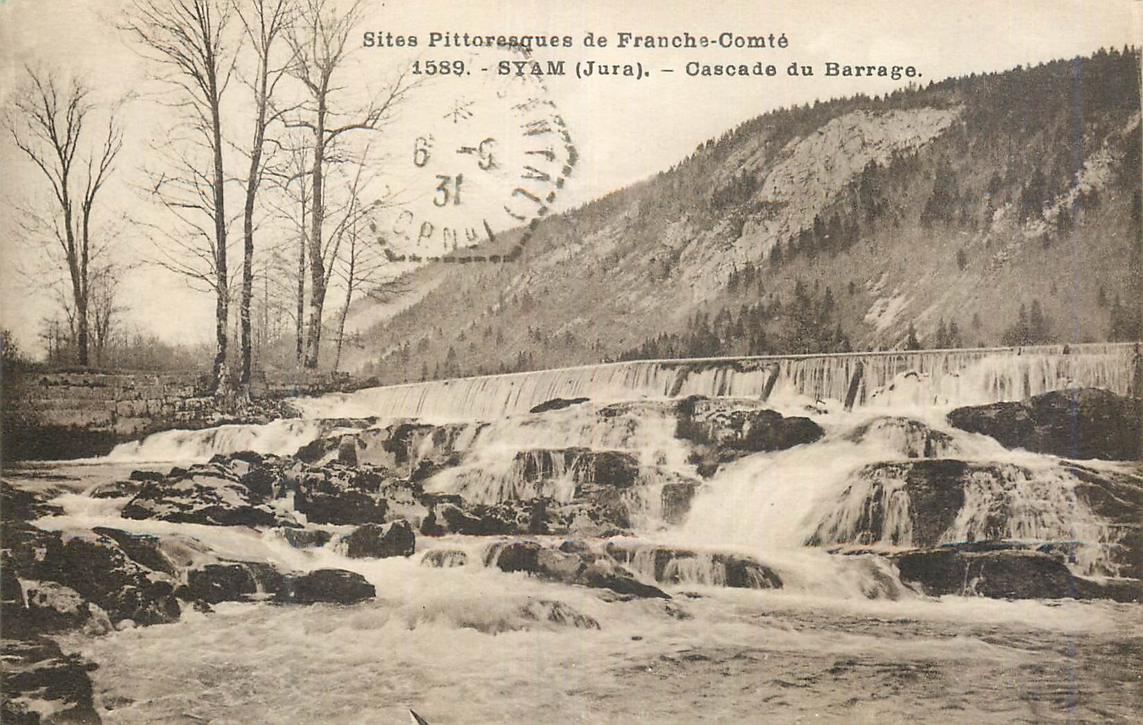 CPA Sites Pittoresques de Franche Comte Syam (Jura) Cascade du Barrage