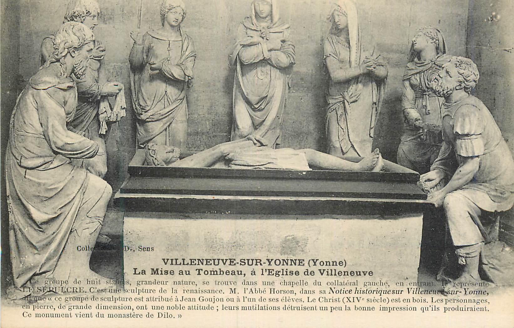 CPA Villeneuve sur Yonne (Yonne) La Mise au Tombeau a l'Eglise de Villeneuve