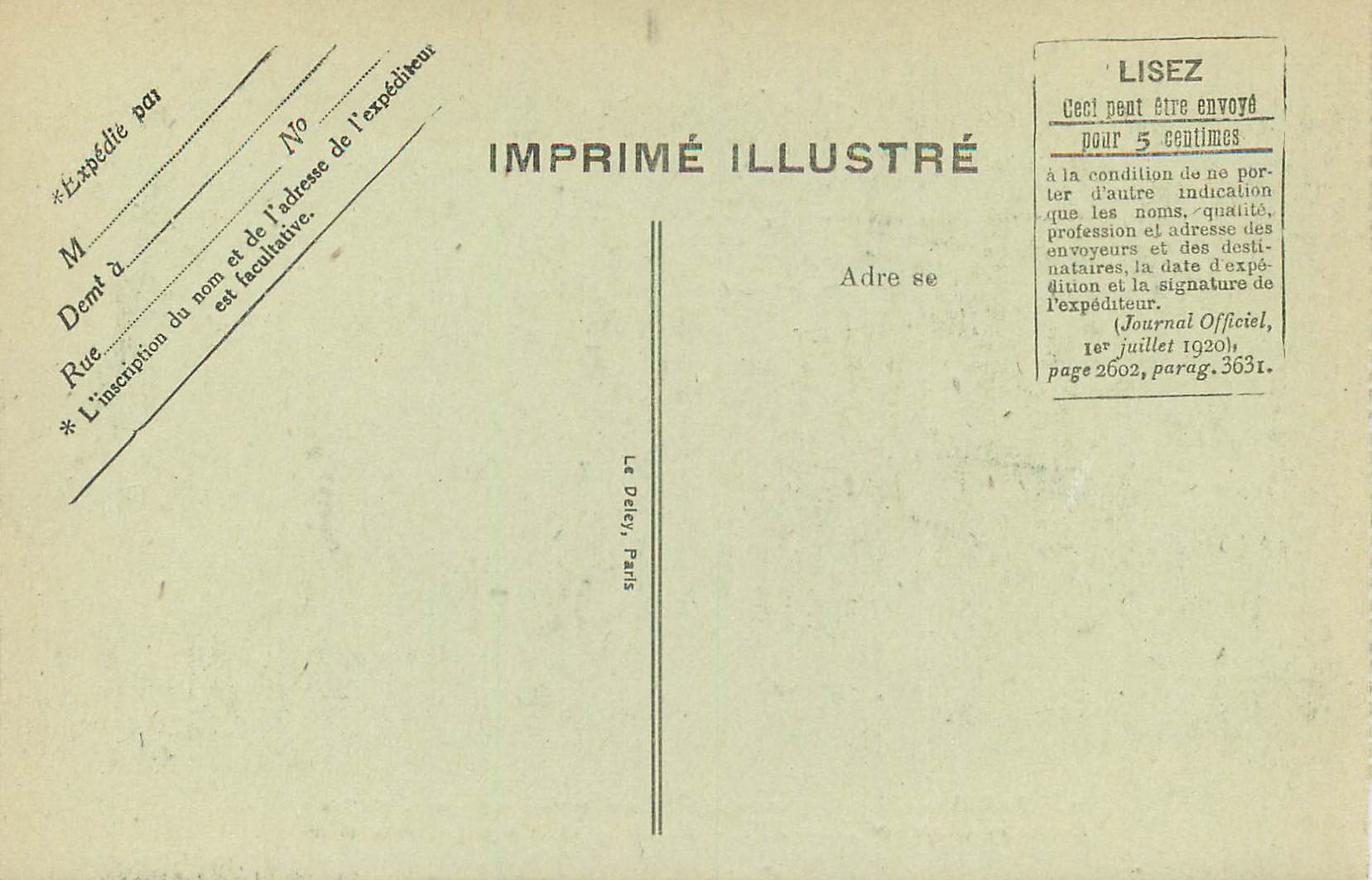 CPA Chapelle expiatoire de Louis XVI — Rückseite