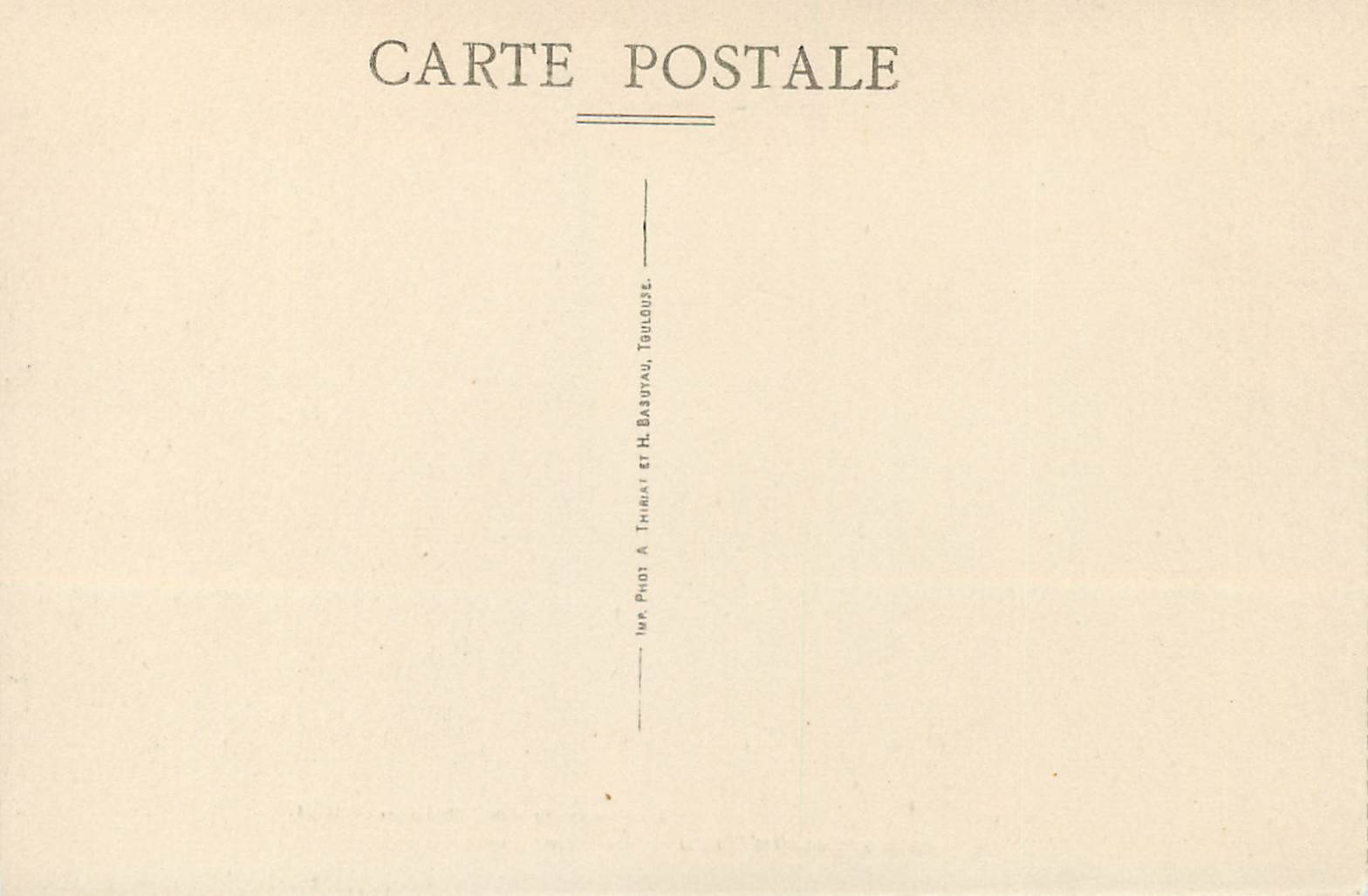 CPA Les Gorges du Tarn Pont Gothique de Qhezac — Rückseite