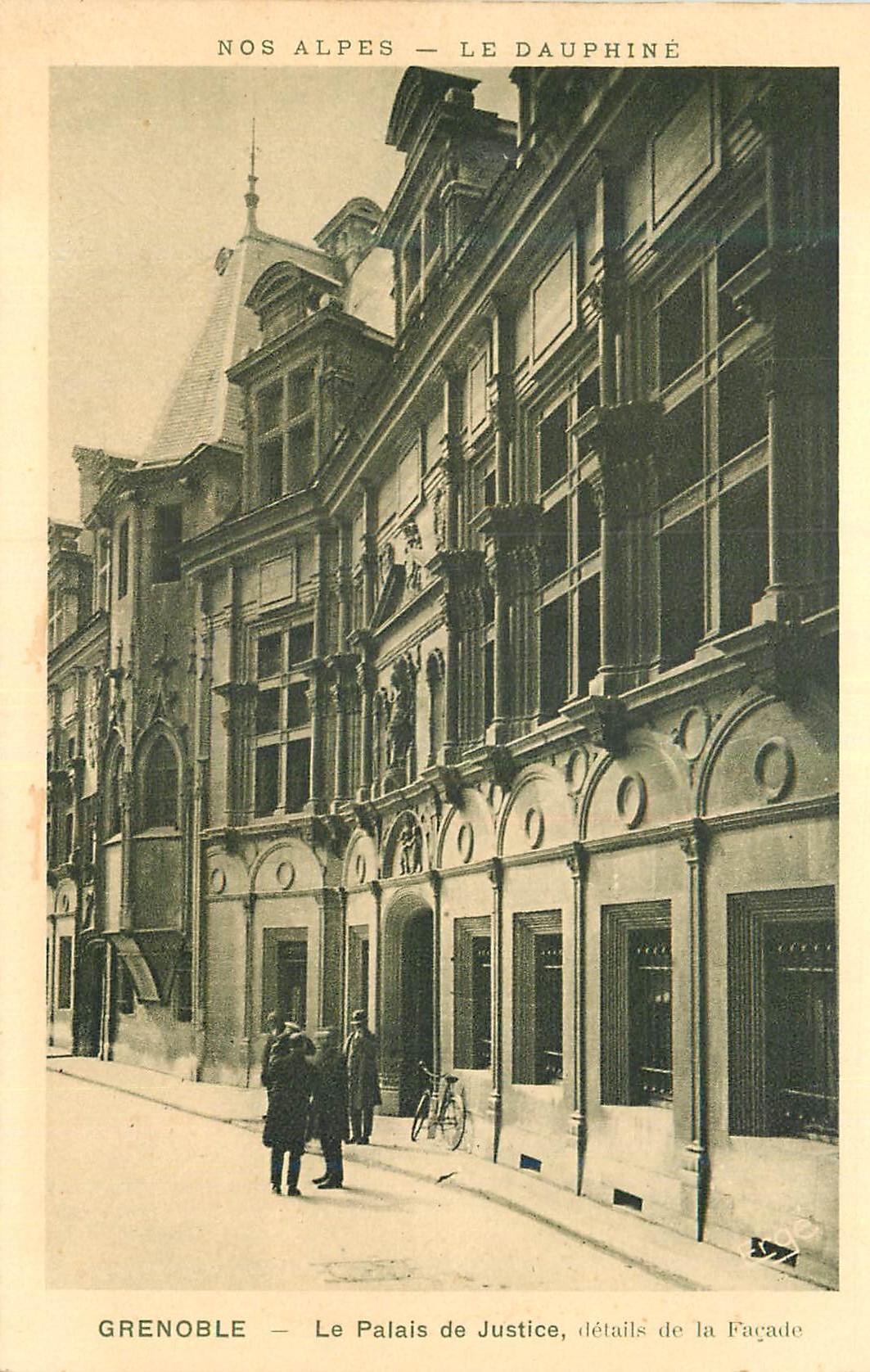 Grenoble — Le Palais de Justice, détails de la Façade — Édition « ERGÉ » R. Girard, N° 40