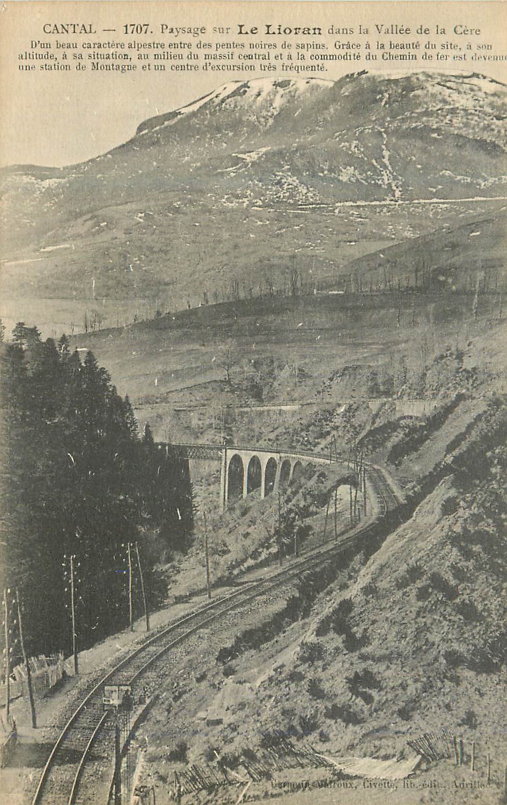 CPA Cantal 1708 Paysage sur Le Lioran dans la Vallee de la Cere