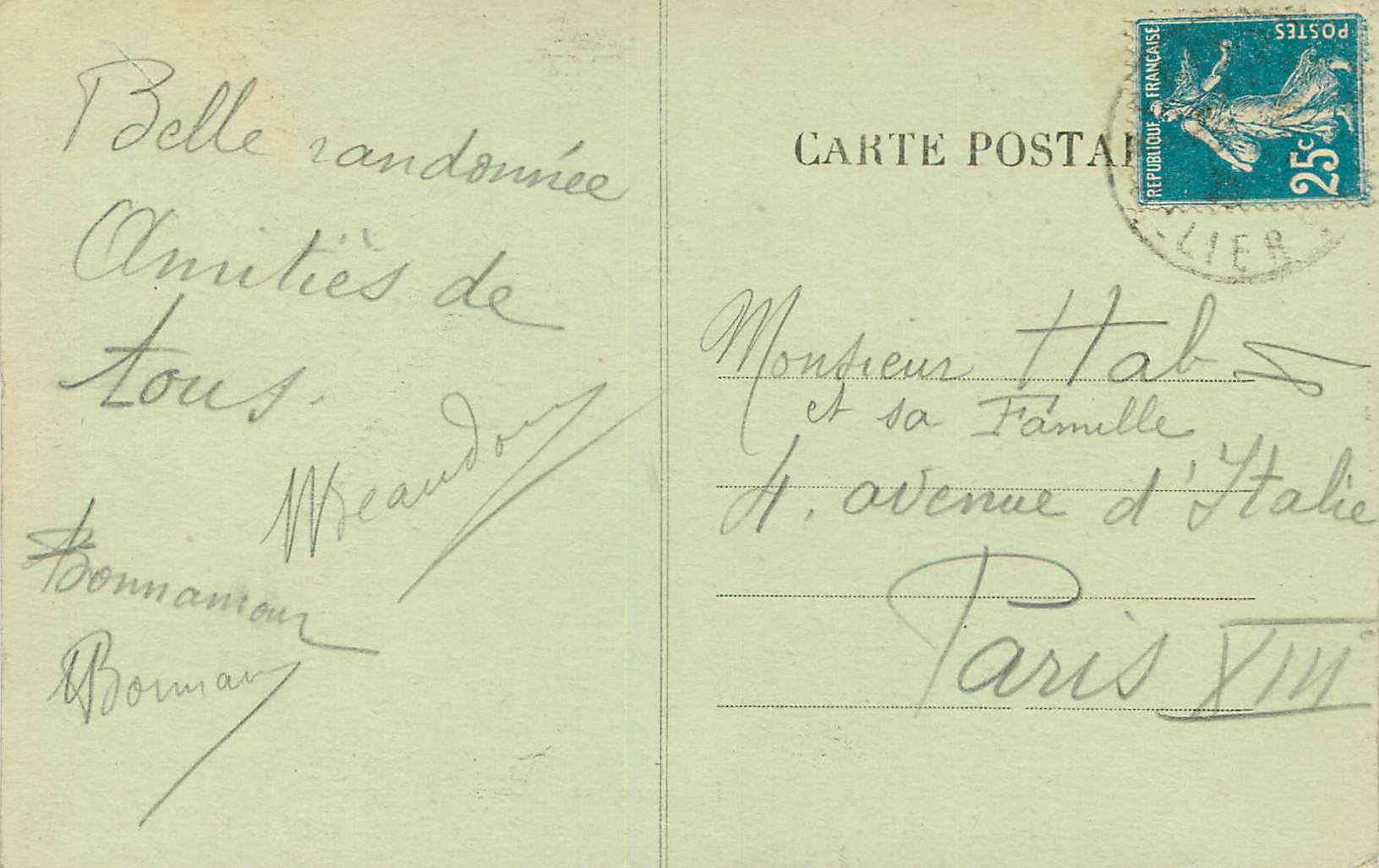 Le Lioran — Le Tunnel de la Route (long. 1.800 m.) — L'Auvergne, éditeur n° 263 — Verso
