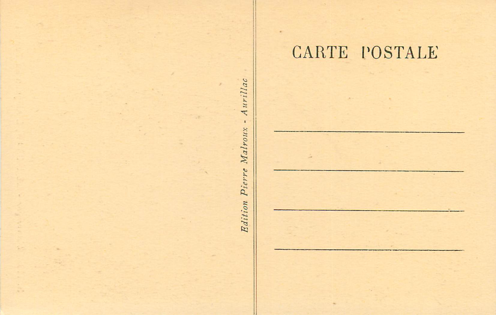 L'Auvergne - LE LIORAN, L'Alagnon au Tunnel — Édition Pierre Malrroux - Aurillac, n° B.118 — Back