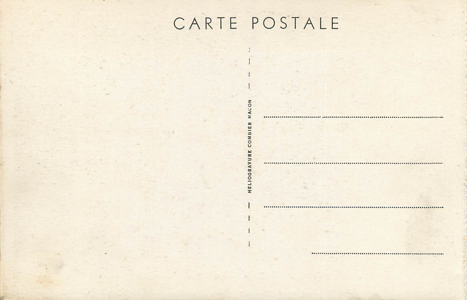 Tombeau de Lamartine — Souvenirs de Lamartine — Héliogravure Combier Maçon — Verso