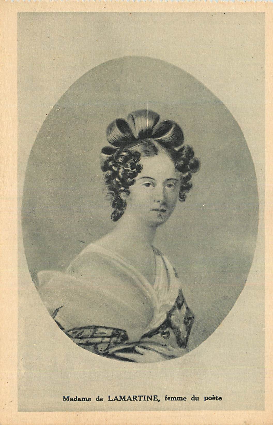 CPA Madame de Lamartine Femme du Poete